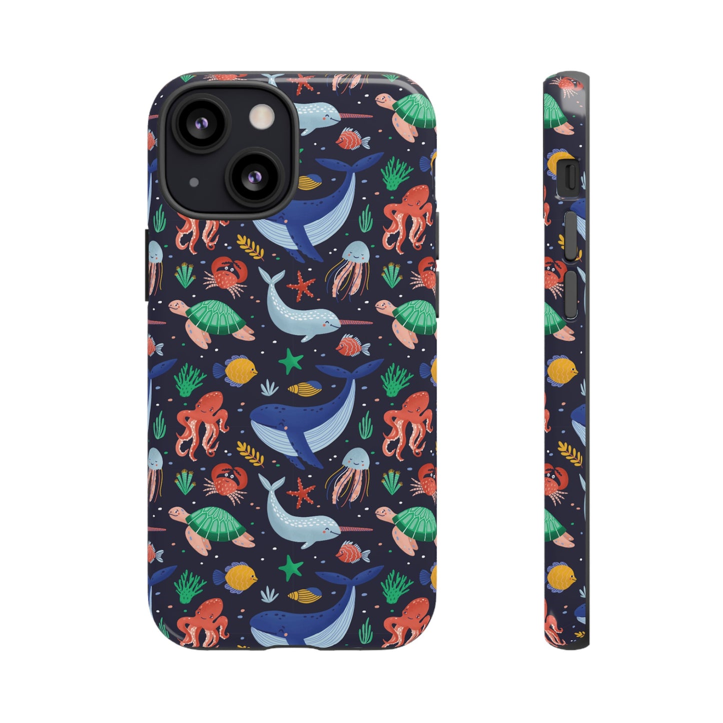 Sea Creatures Wallpaper Phone Case | iPhone 15 Plus/ Pro, 14, 13, 12| Google Pixel 7, Pro, 5| Samsung Galaxy S23 All Major Phone Models