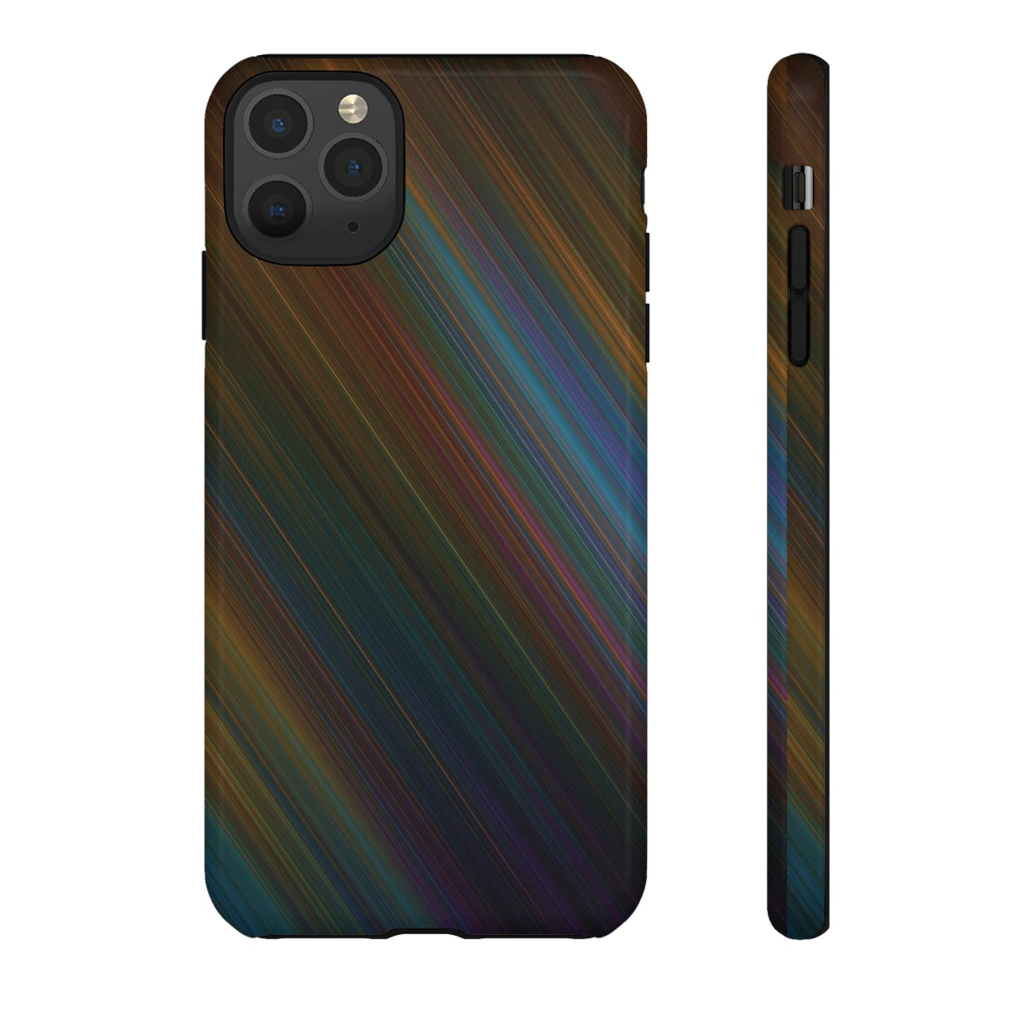 Slanted Rainbow Wallpaper Phone Case | iPhone 15 Plus/ Pro, 14, 13, 12| Google Pixel 7, Pro, 5| Samsung Galaxy S23 All Major Phone Models