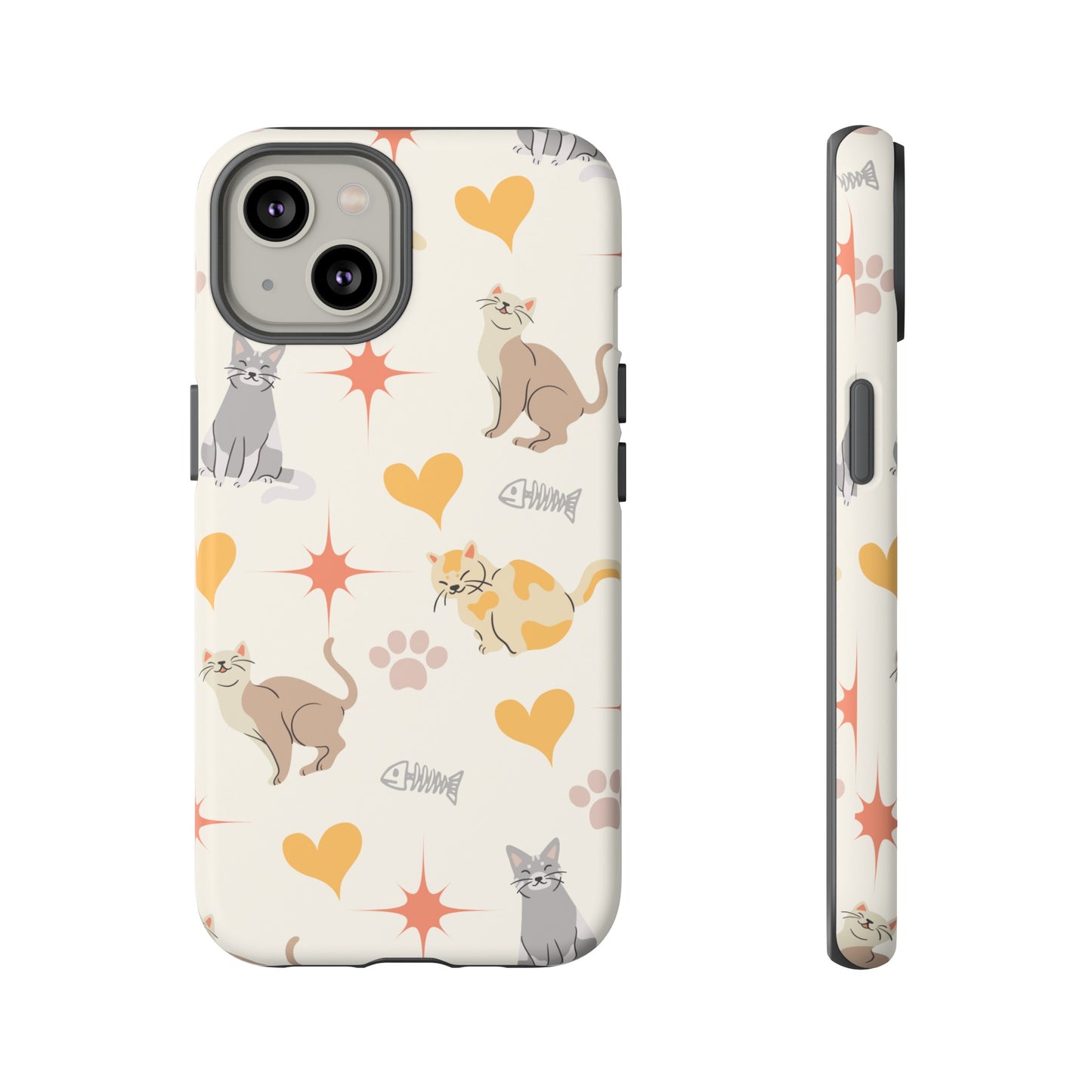 Cute Cat Wallpaper Phone Case | iPhone 15 Plus/ Pro, 14, 13, 12| Google Pixel 7, Pro, 5| Samsung Galaxy S23 All Major Phone Models