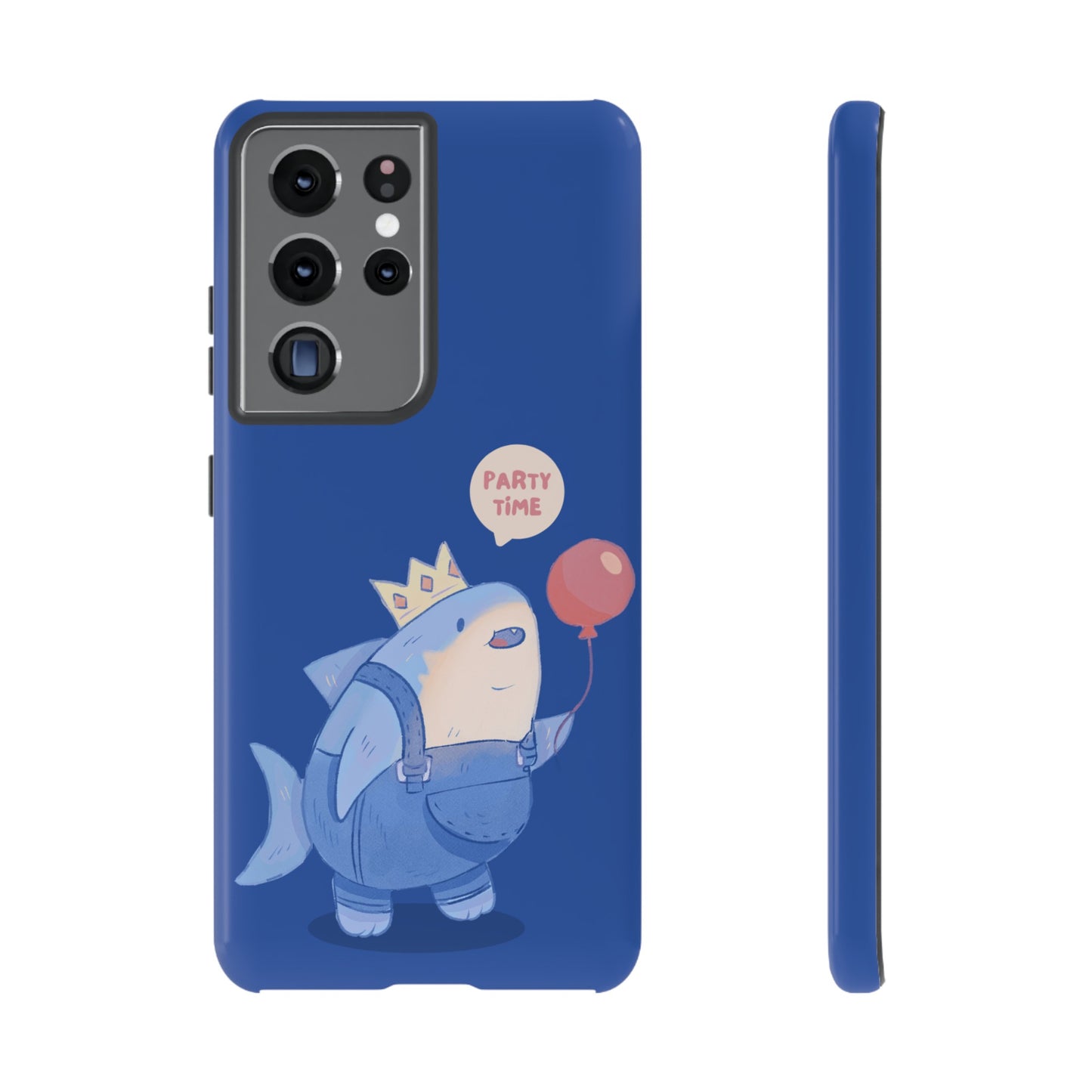 Shark Party Time Phone Case | iPhone 15 Plus/ Pro, 14, 13, 12| Google Pixel 7, Pro, 5| Samsung Galaxy S23 All Major Phone Models