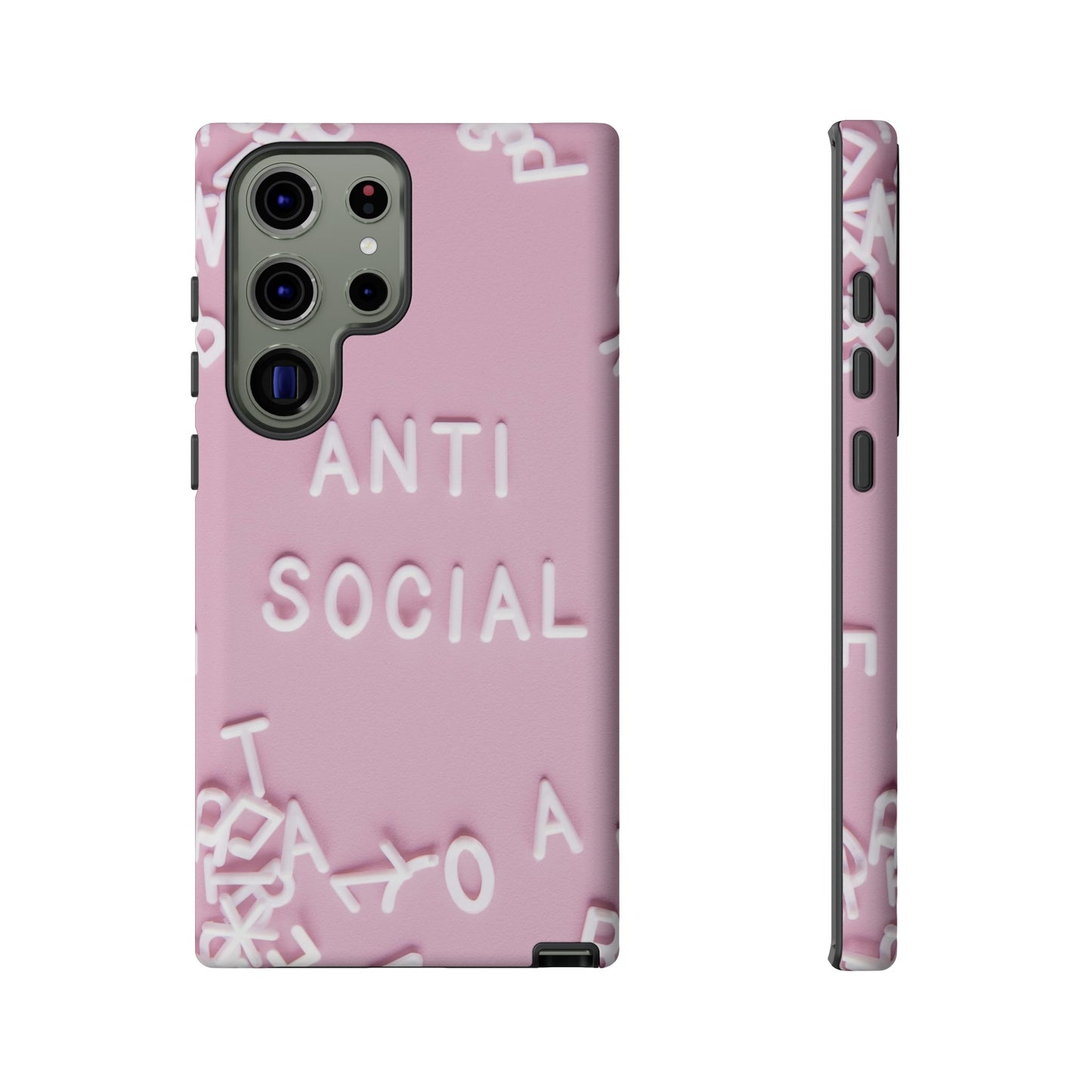 Anti Social Phone Case | iPhone 15 Plus/ Pro, 14, 13, 12| Google Pixel 7, Pro, 5| Samsung Galaxy S23 All Major Phone Models