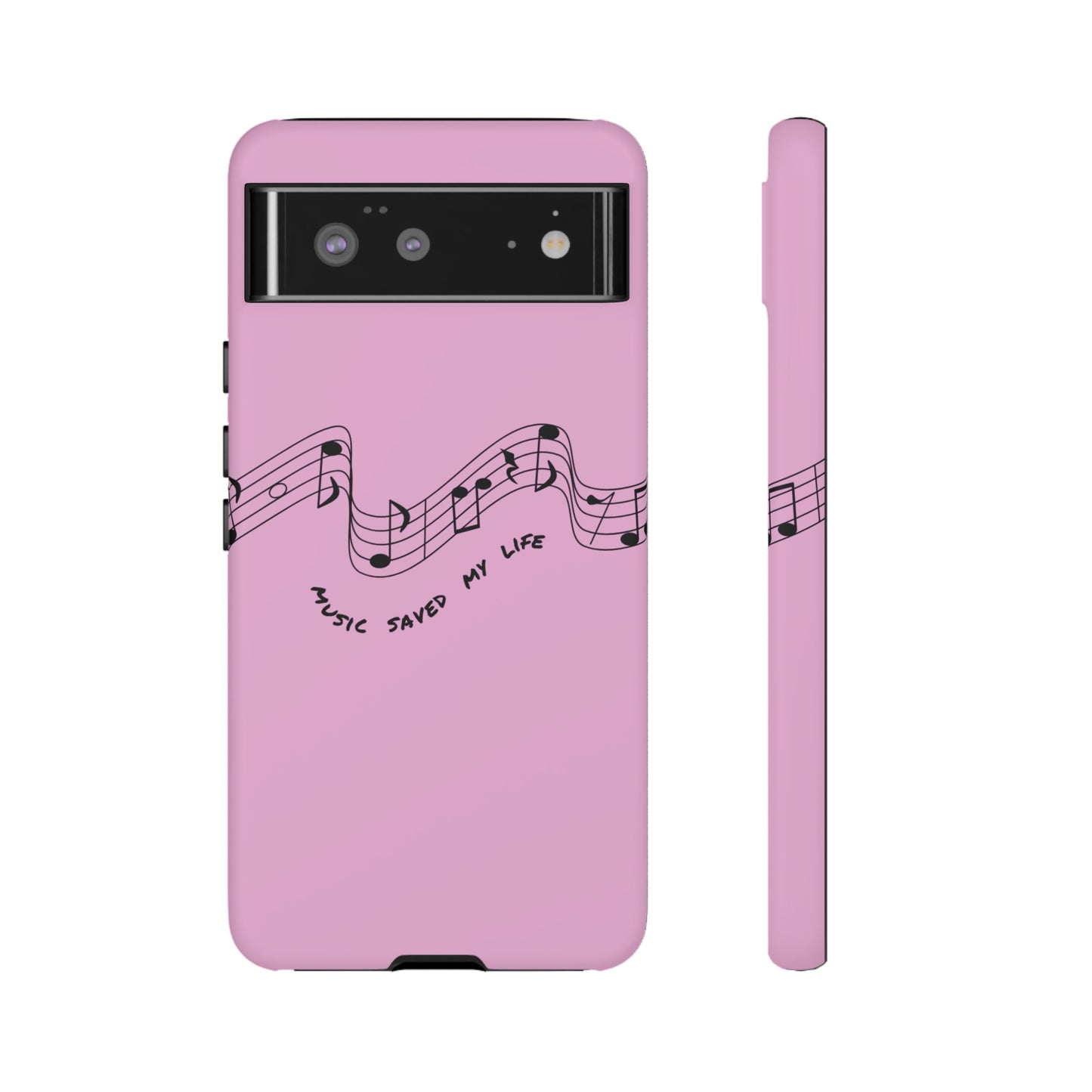 Music Saved My Life Wallpaper Phone Case | iPhone 15 Plus/ Pro, 14, 13, 12| Google Pixel 7, Pro, 5| Samsung Galaxy S23 All Major Phone Models