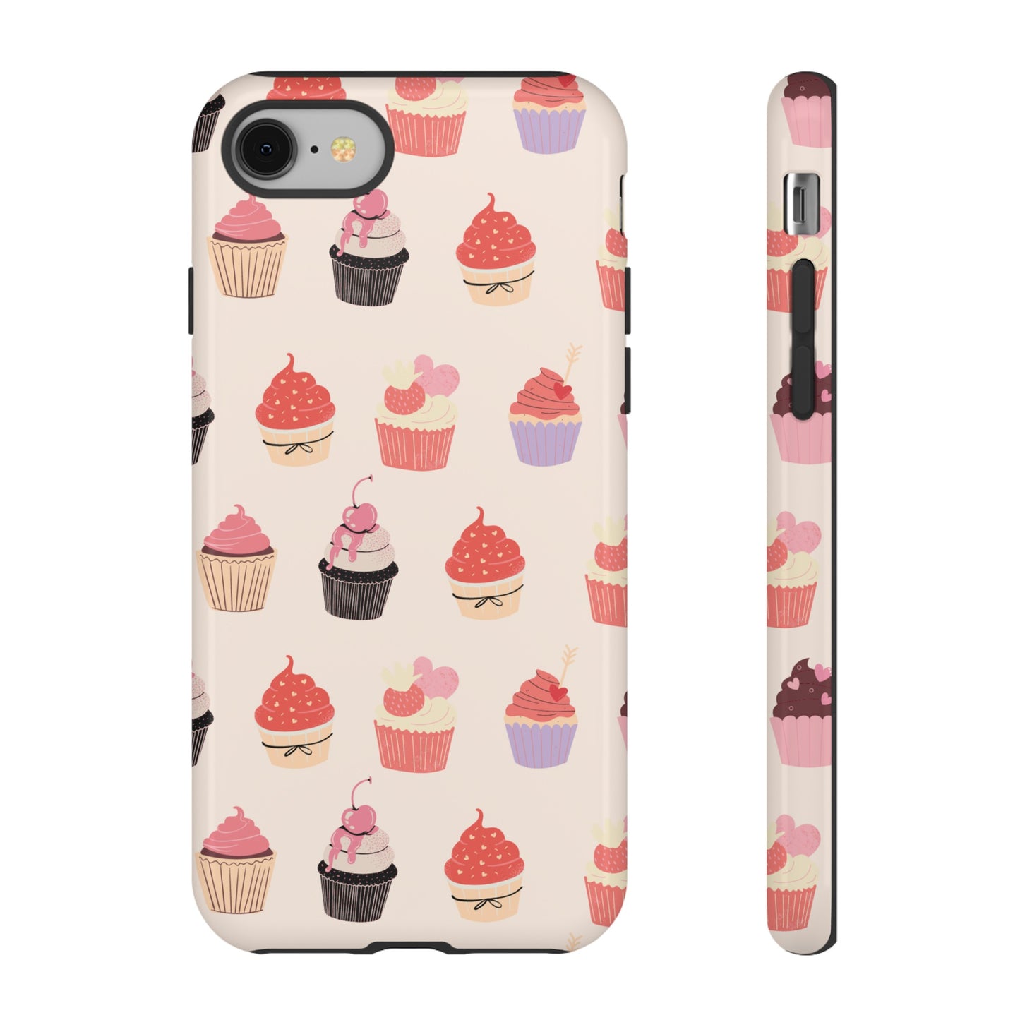 Cupcake Collage Wallpaper Phone Case | iPhone 15 Plus/ Pro, 14, 13, 12| Google Pixel 7, Pro, 5| Samsung Galaxy S23 All Major Phone Models