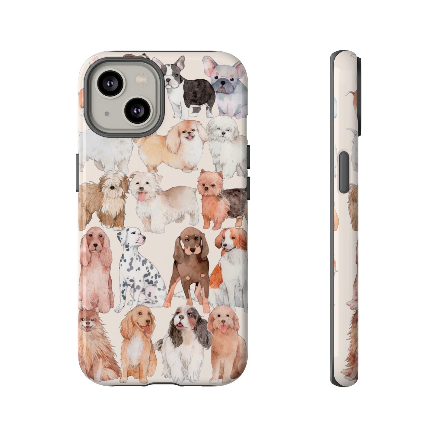 Dog Collage Wallpaper Phone Case | iPhone 15 Plus/ Pro, 14, 13, 12| Google Pixel 7, Pro, 5| Samsung Galaxy S23 All Major Phone Models