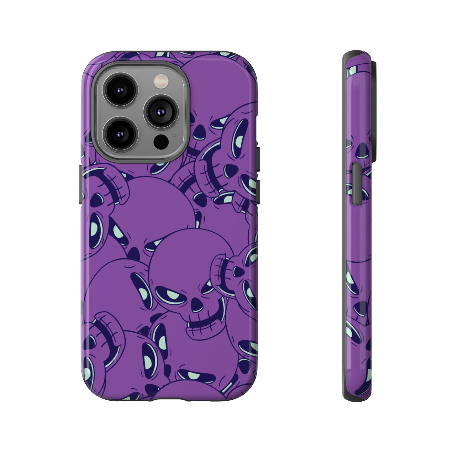 Glowing Skulls Wallpaper Phone Case | iPhone 15 Plus/ Pro, 14, 13, 12| Google Pixel 7, Pro, 5| Samsung Galaxy S23 All Major Phone Models