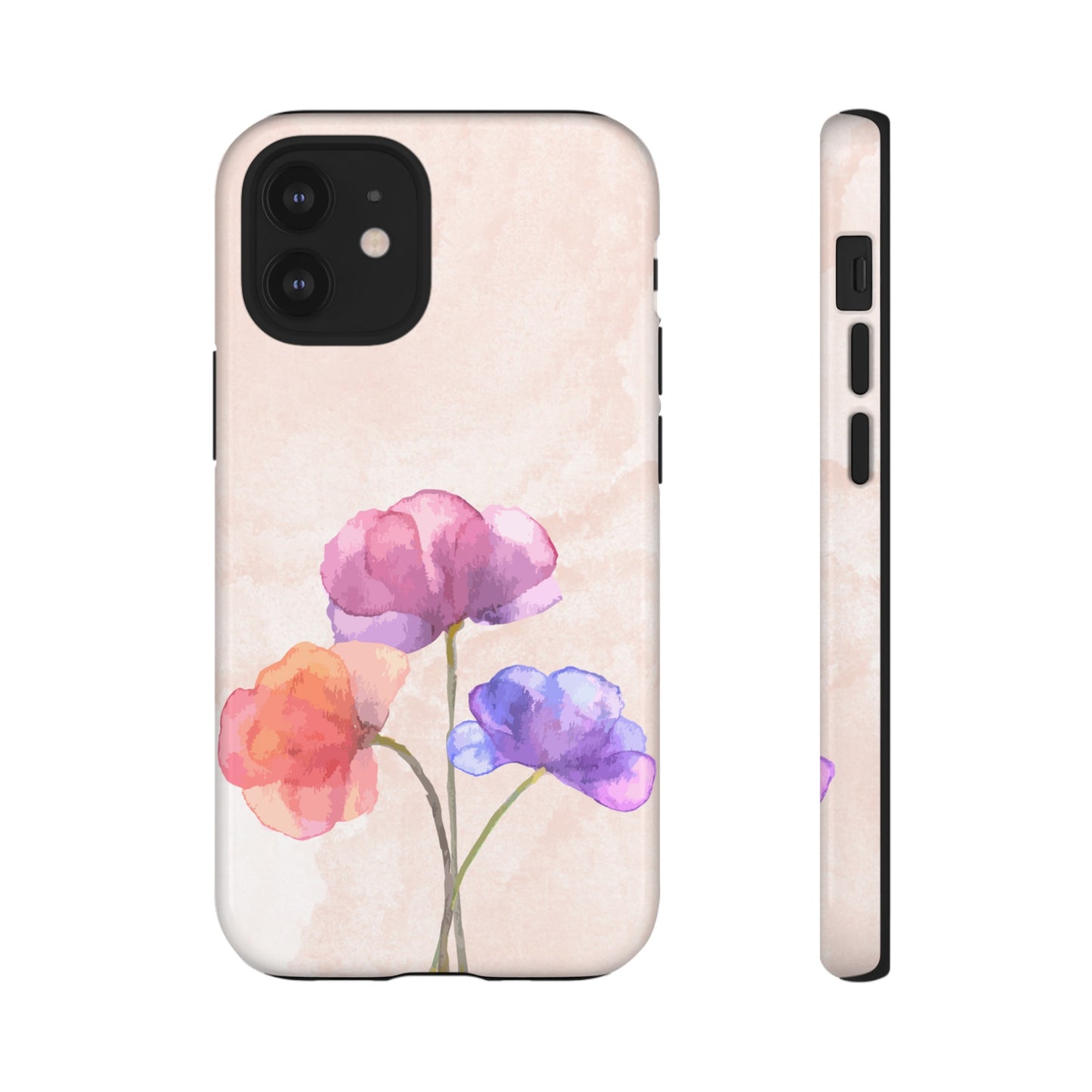 Three Flowers Wallpaper Phone Case | iPhone 15 Plus/ Pro, 14, 13, 12| Google Pixel 7, Pro, 5| Samsung Galaxy S23 All Major Phone Models