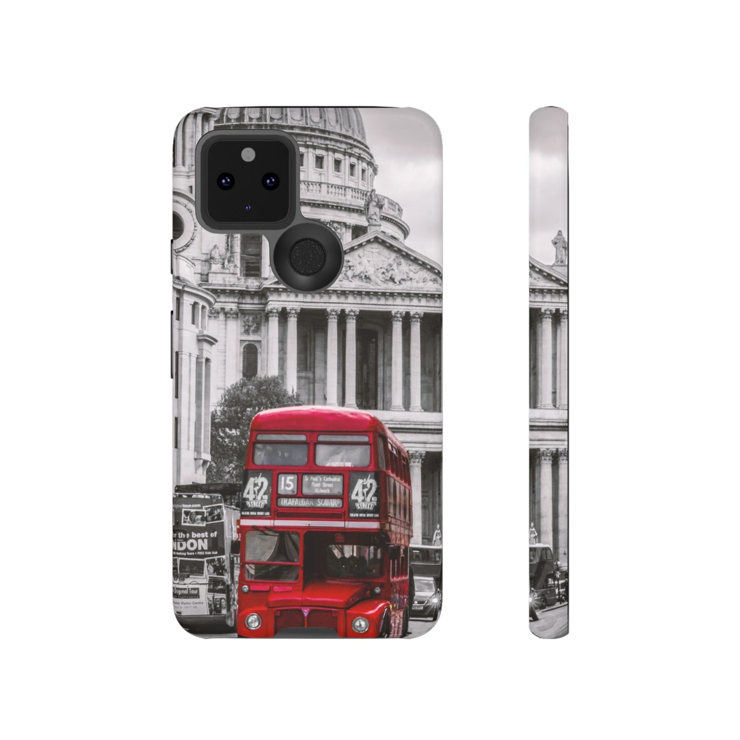 London Bus Wallpaper Phone Case | iPhone 15 Plus/ Pro, 14, 13, 12| Google Pixel 7, Pro, 5| Samsung Galaxy S23 All Major Phone Models