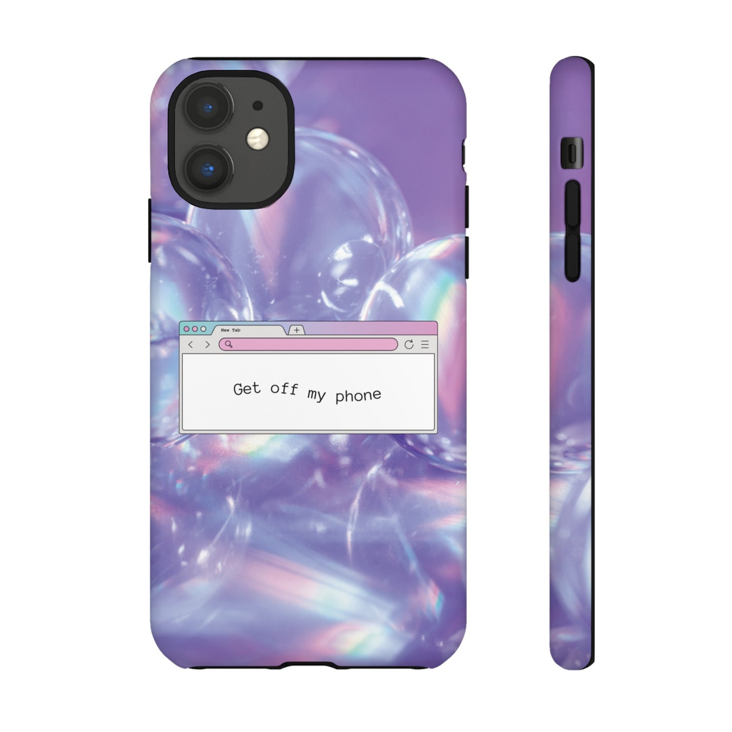 Get Off My Phone Wallpaper Phone Case | iPhone 15 Plus/ Pro, 14, 13, 12| Google Pixel 7, Pro, 5| Samsung Galaxy S23 All Major Phone Models