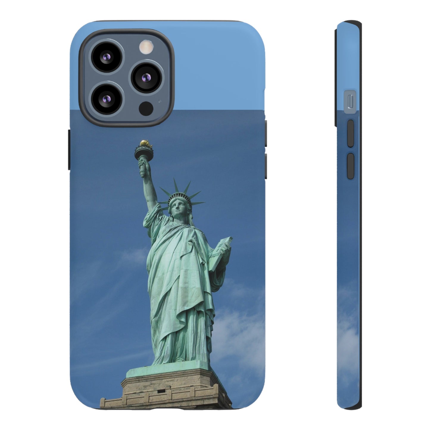 Statue Of Liberty Wallpaper Phone Case | iPhone 15 Plus/ Pro, 14, 13, 12| Google Pixel 7, Pro, 5| Samsung Galaxy S23 All Major Phone Models