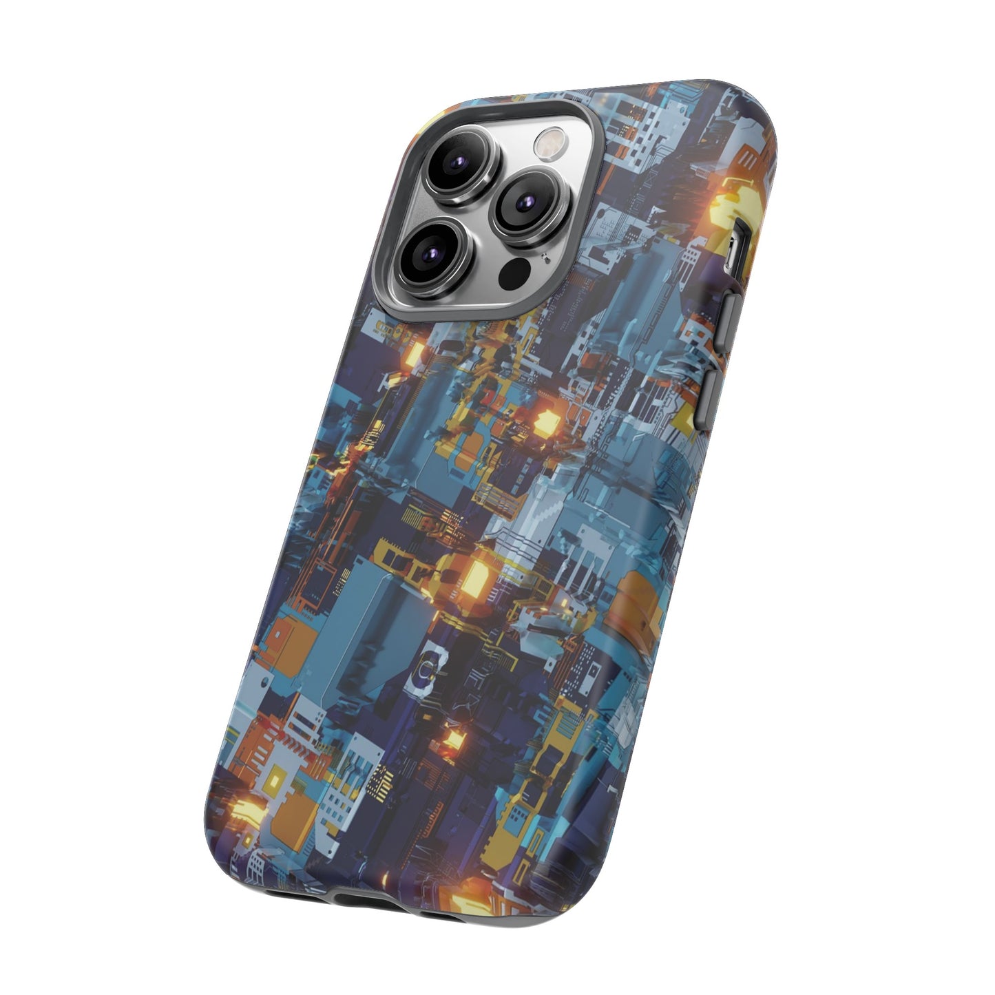 Computer Circuit Board Wallpaper Phone Case | iPhone 15 Plus/ Pro, 14, 13, 12| Google Pixel 7, Pro, 5| Samsung Galaxy S23 All Major Phone Models