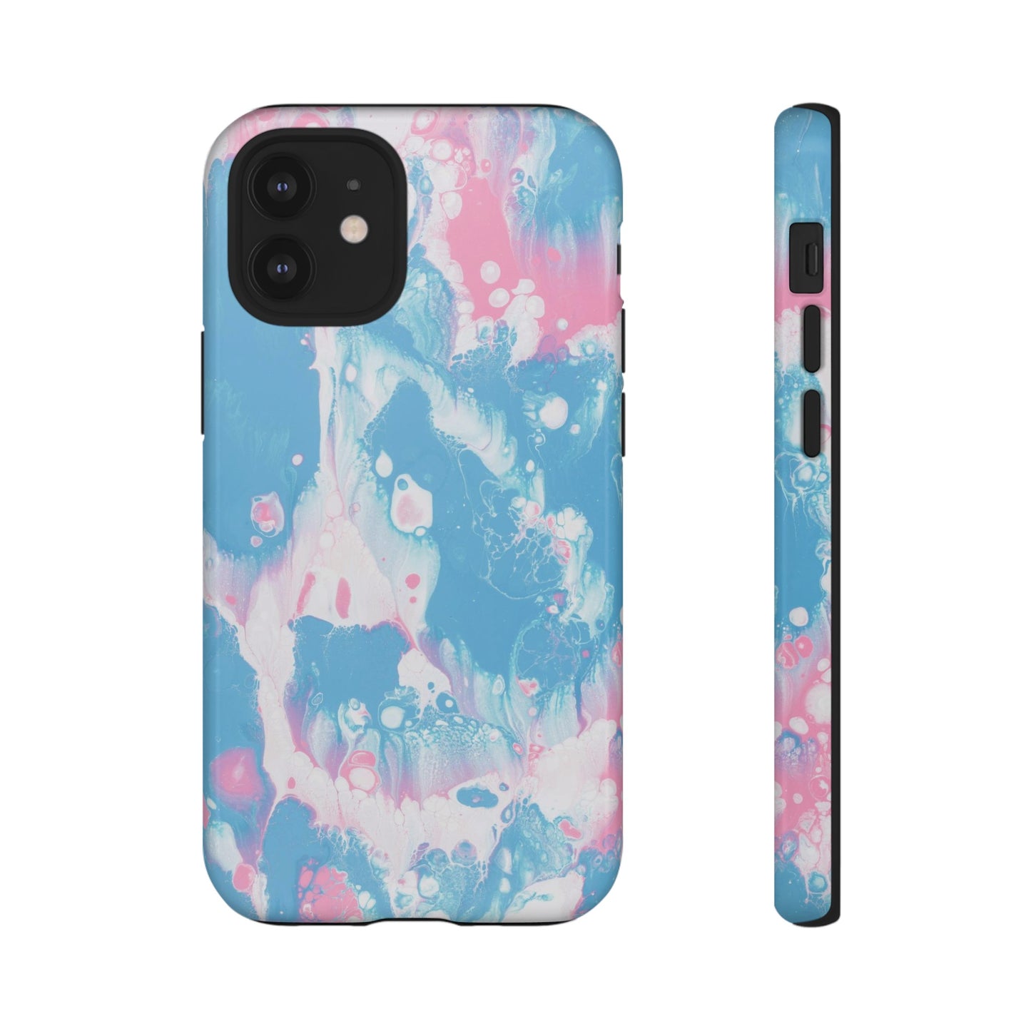 Baby Pink & Blue Resin Inspired Phone Case |iPhone 15 Plus/ Pro, 14, 13, 12|Google Pixel 7, Pro, 5|Samsung Galaxy S23 All Major Phone Models