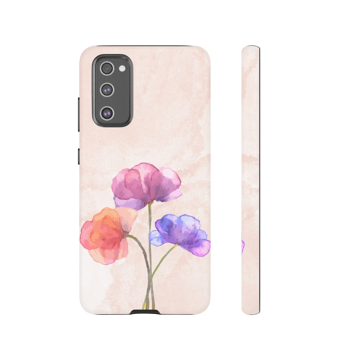 Three Flowers Wallpaper Phone Case | iPhone 15 Plus/ Pro, 14, 13, 12| Google Pixel 7, Pro, 5| Samsung Galaxy S23 All Major Phone Models