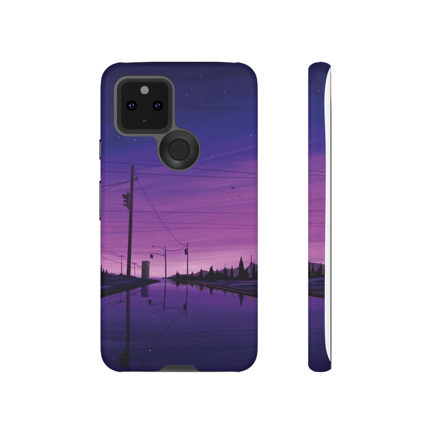 Purple Night Sky Wallpaper Phone Case | iPhone 15 Plus/ Pro, 14, 13, 12| Google Pixel 7, Pro, 5| Samsung Galaxy S23 All Major Phone Models