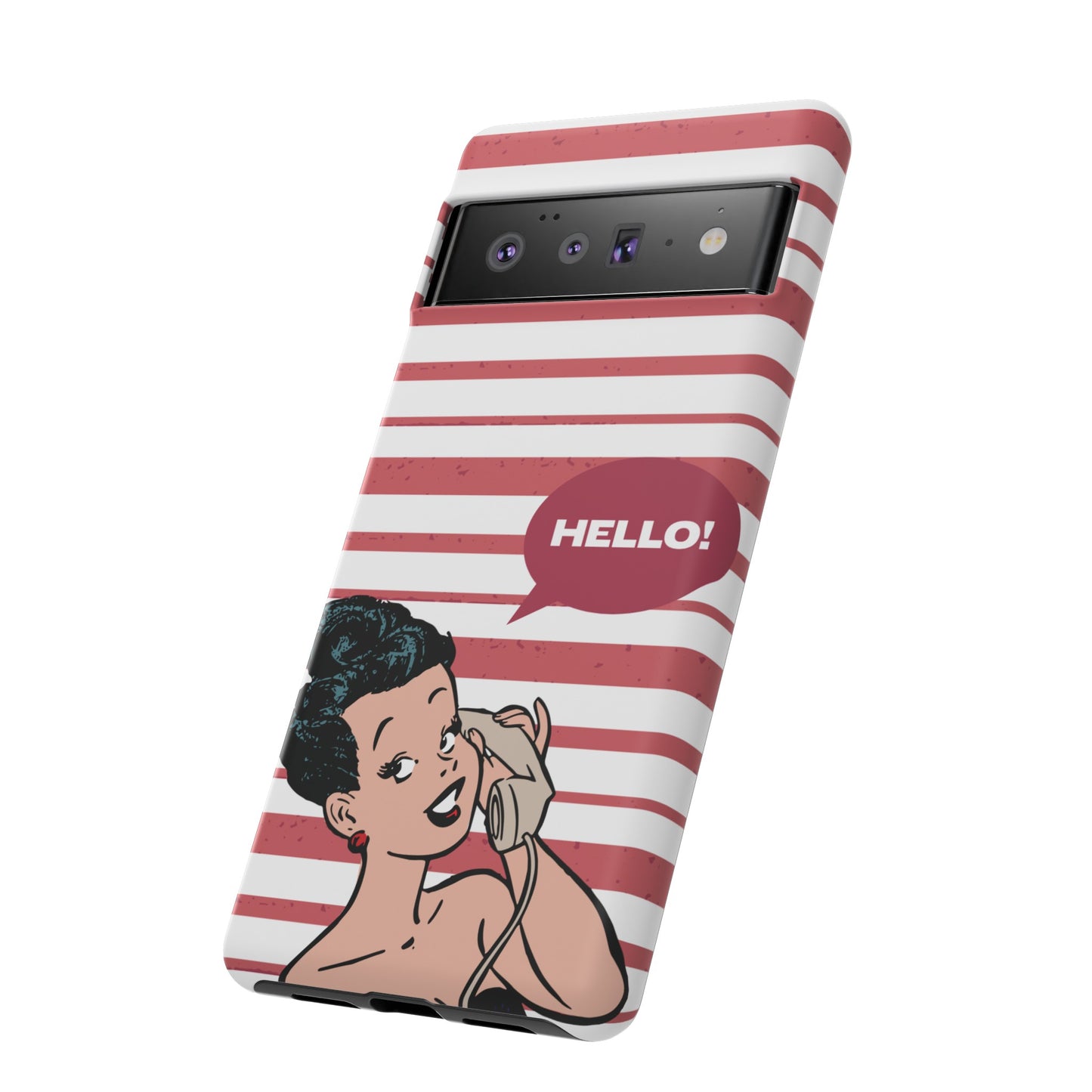 Hello! Wallpaper Phone Case | iPhone 15 Plus/ Pro, 14, 13, 12| Google Pixel 7, Pro, 5| Samsung Galaxy S23 All Major Phone Models