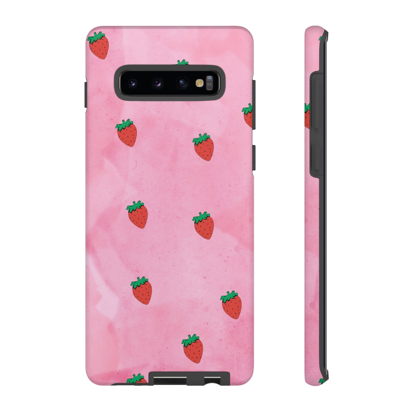 Strawberry Wallpaper Phone Case | iPhone 15 Plus/ Pro, 14, 13, 12| Google Pixel 7, Pro, 5| Samsung Galaxy S23 All Major Phone Models