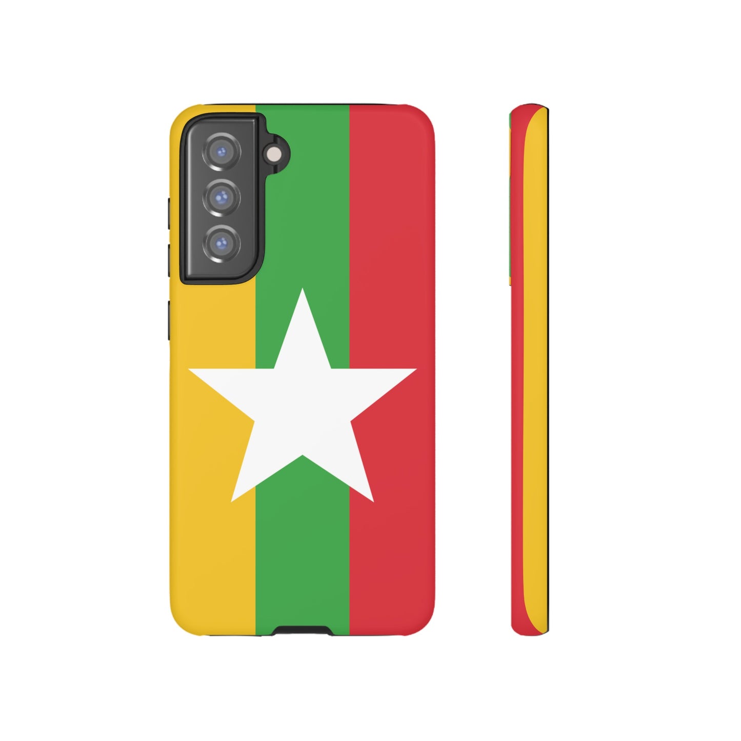 Myanmar Flag Phone Case | iPhone 15 Plus/ Pro, 14, 13, 12| Google Pixel 7, Pro, 5| Samsung Galaxy S23 All Major Phone Models