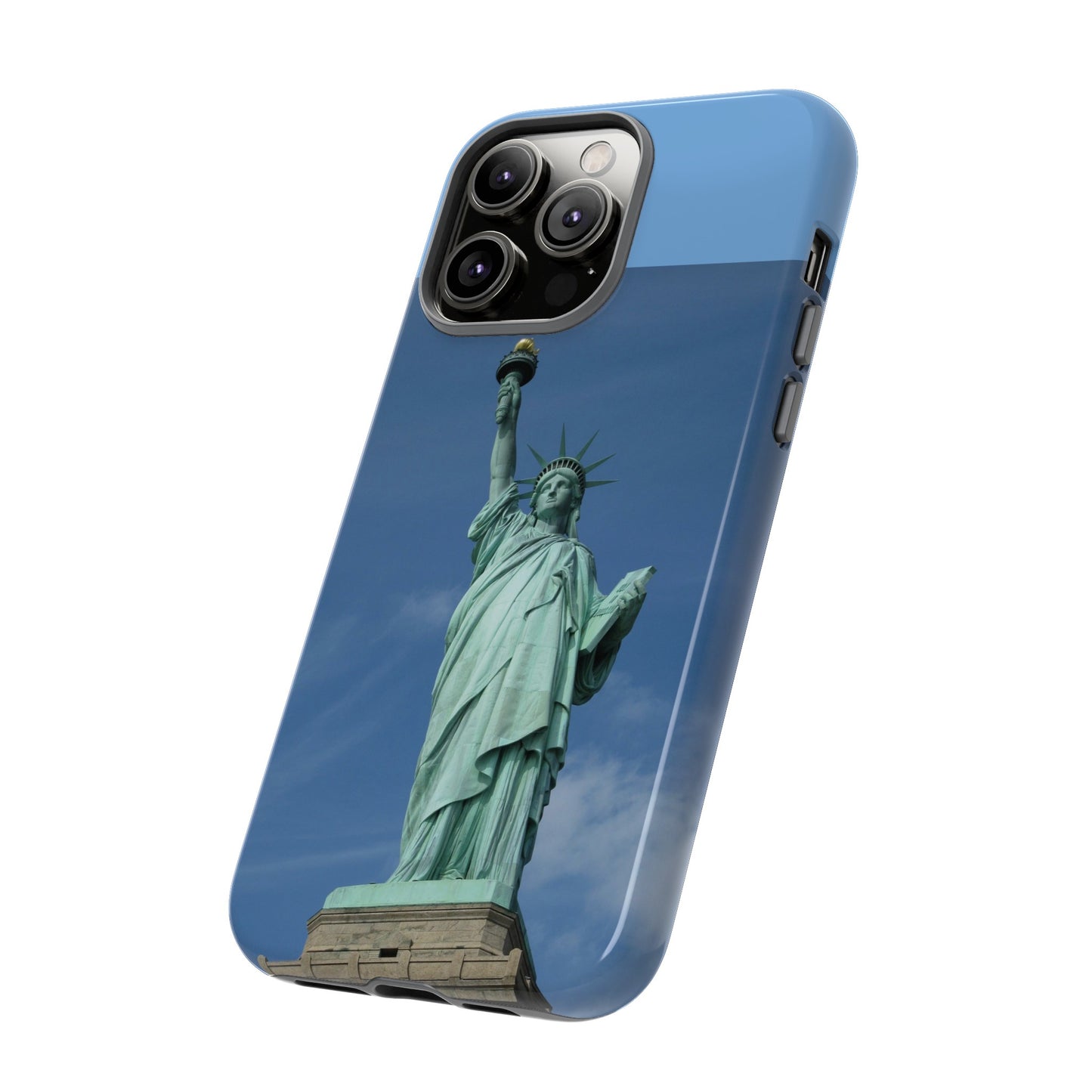 Statue Of Liberty Wallpaper Phone Case | iPhone 15 Plus/ Pro, 14, 13, 12| Google Pixel 7, Pro, 5| Samsung Galaxy S23 All Major Phone Models