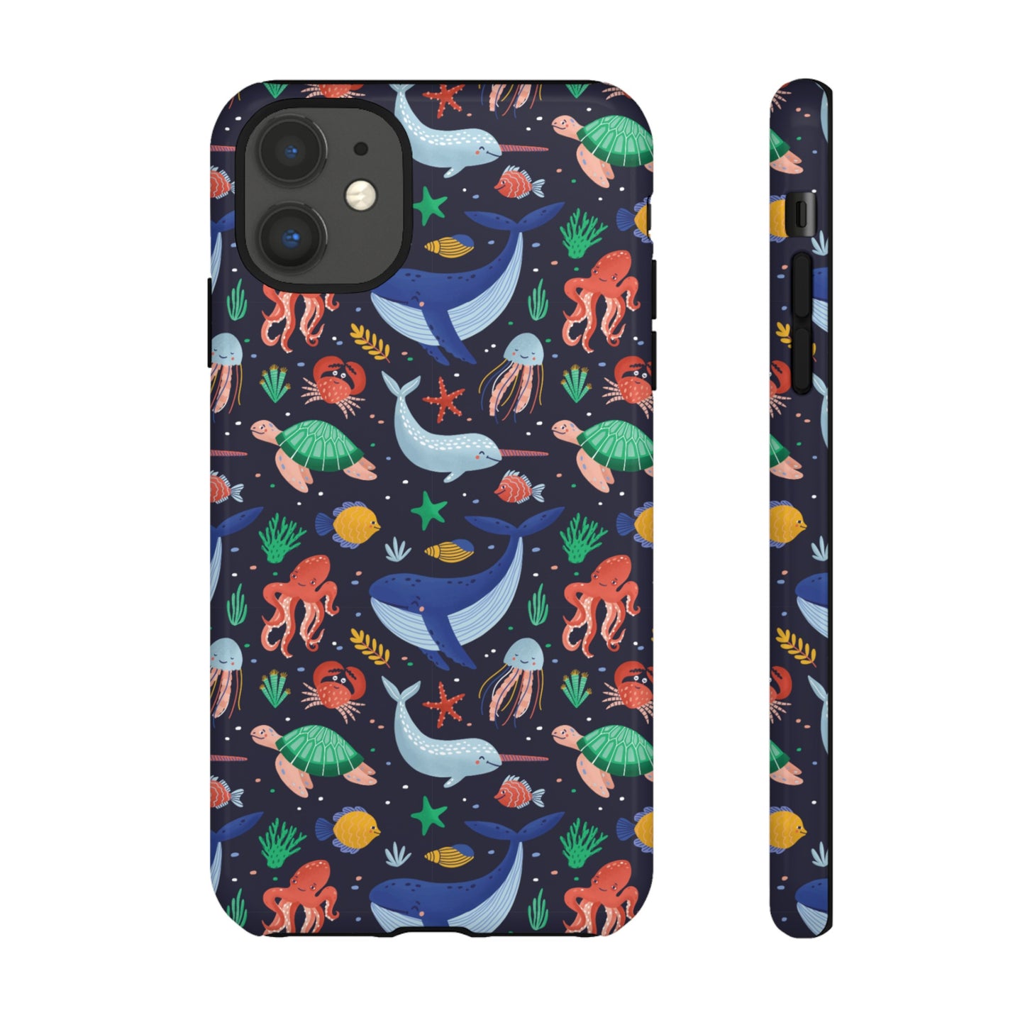 Sea Creatures Wallpaper Phone Case | iPhone 15 Plus/ Pro, 14, 13, 12| Google Pixel 7, Pro, 5| Samsung Galaxy S23 All Major Phone Models