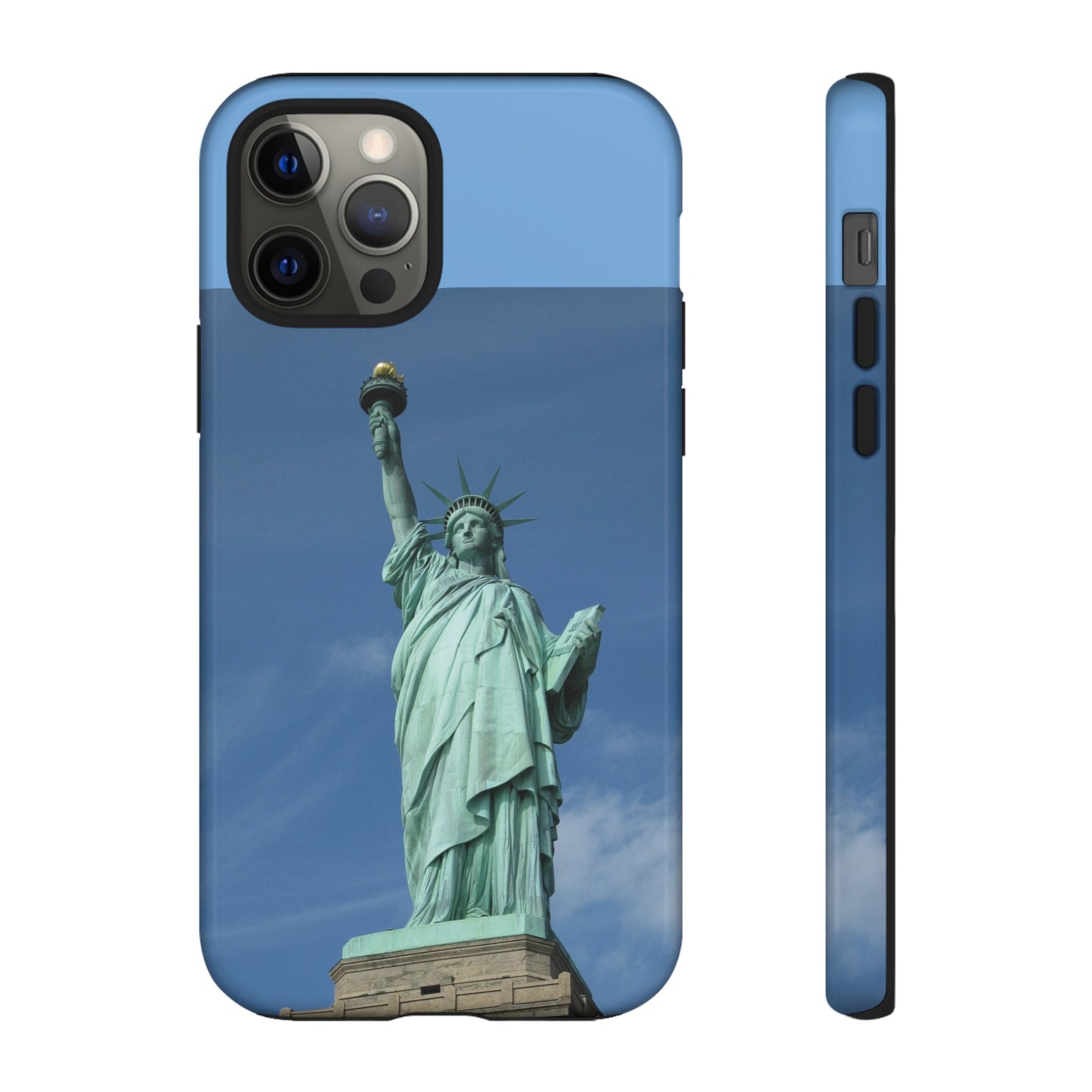 Statue Of Liberty Wallpaper Phone Case | iPhone 15 Plus/ Pro, 14, 13, 12| Google Pixel 7, Pro, 5| Samsung Galaxy S23 All Major Phone Models