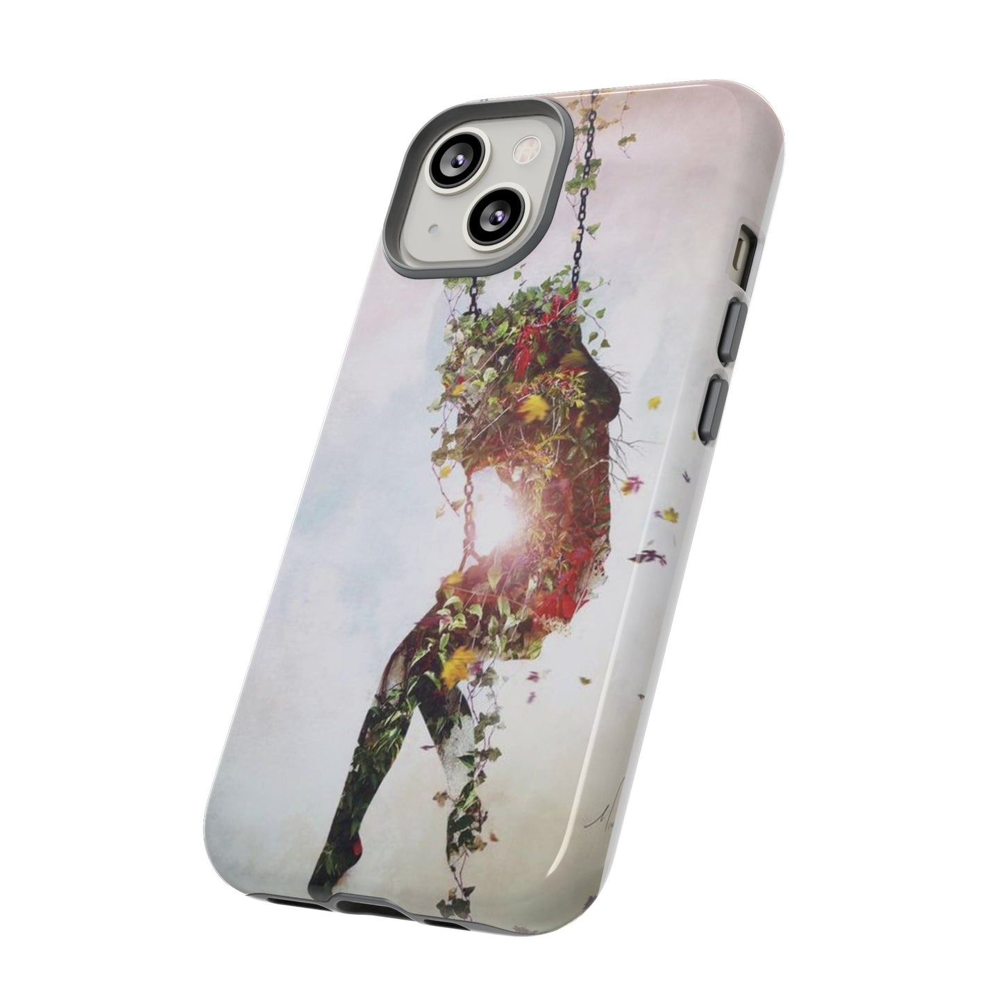 Flower Swing Girl Wallpaper Phone Case | iPhone 15 Plus/ Pro, 14, 13, 12| Google Pixel 7, Pro, 5| Samsung Galaxy S23 All Major Phone Models