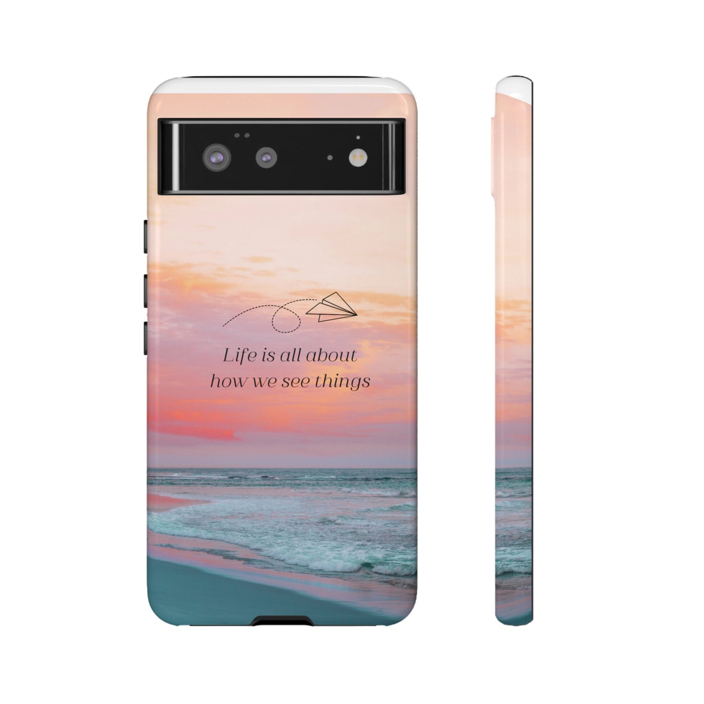 Thoughts at Sunset Phone Case | iPhone 15 Plus/ Pro, 14, 13, 12| Google Pixel 7, Pro, 5| Samsung Galaxy S23 All Major Phone Models