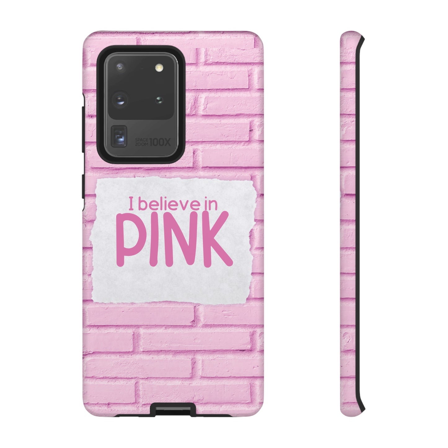 I Believe In Pink Wallpaper Phone Case | iPhone 15 Plus/ Pro, 14, 13, 12| Google Pixel 7, Pro, 5| Samsung Galaxy S23 All Major Phone Models