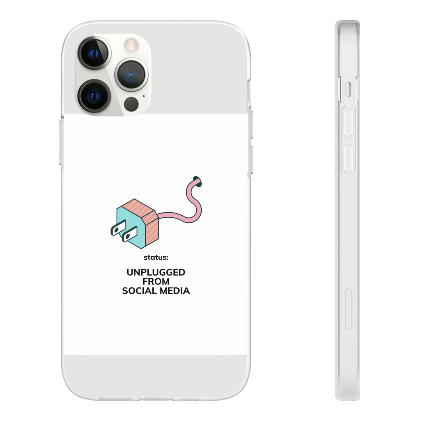 Unplugged From Social Media Phone Case | iPhone 15 Plus/ Pro, 14, 13, 12| Google Pixel 7, Pro, 5| Samsung Galaxy S23 All Major Phone Models