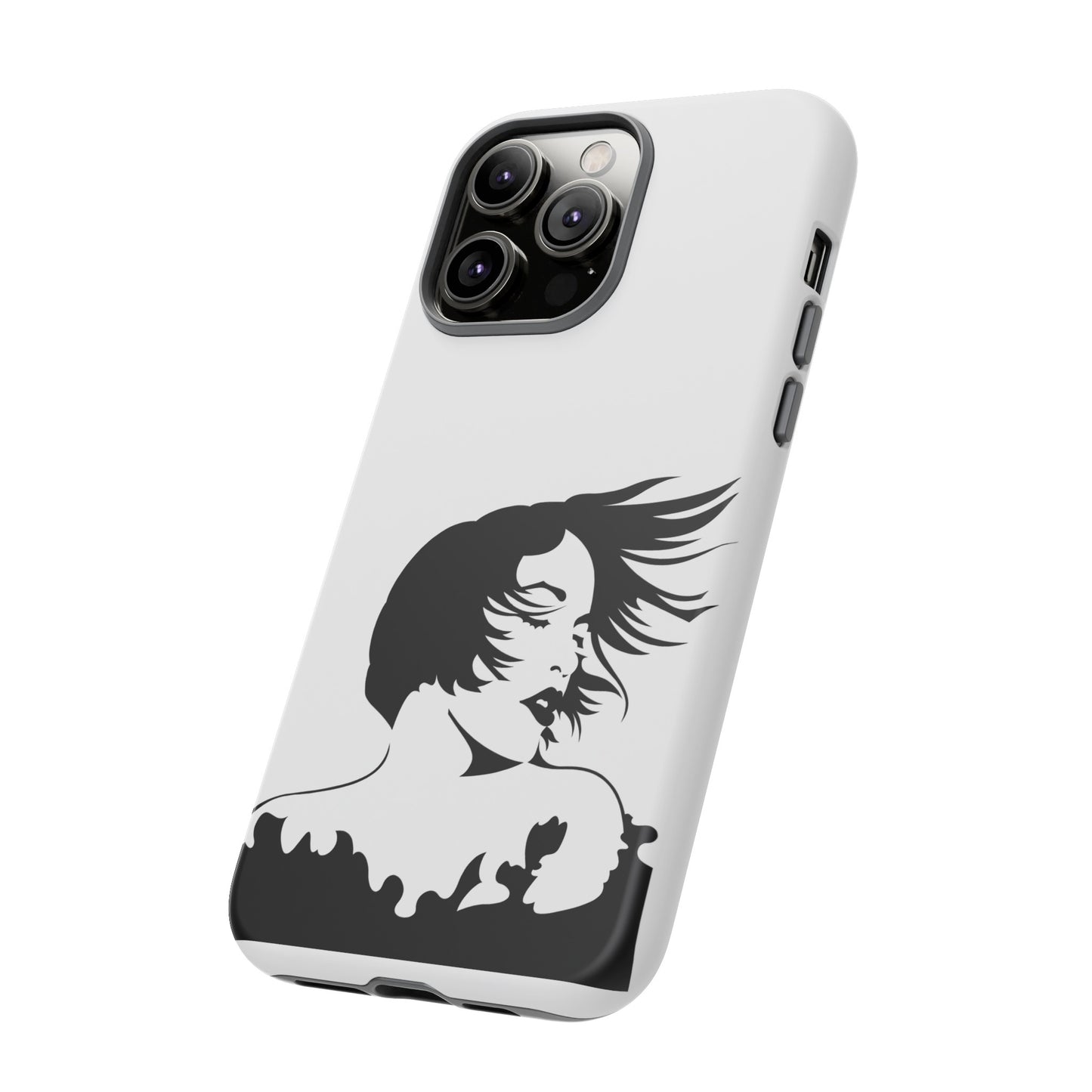 Woman In The Wind Phone Case | iPhone 15 Plus/ Pro, 14, 13, 12| Google Pixel 7, Pro, 5| Samsung Galaxy S23 All Major Phone Models