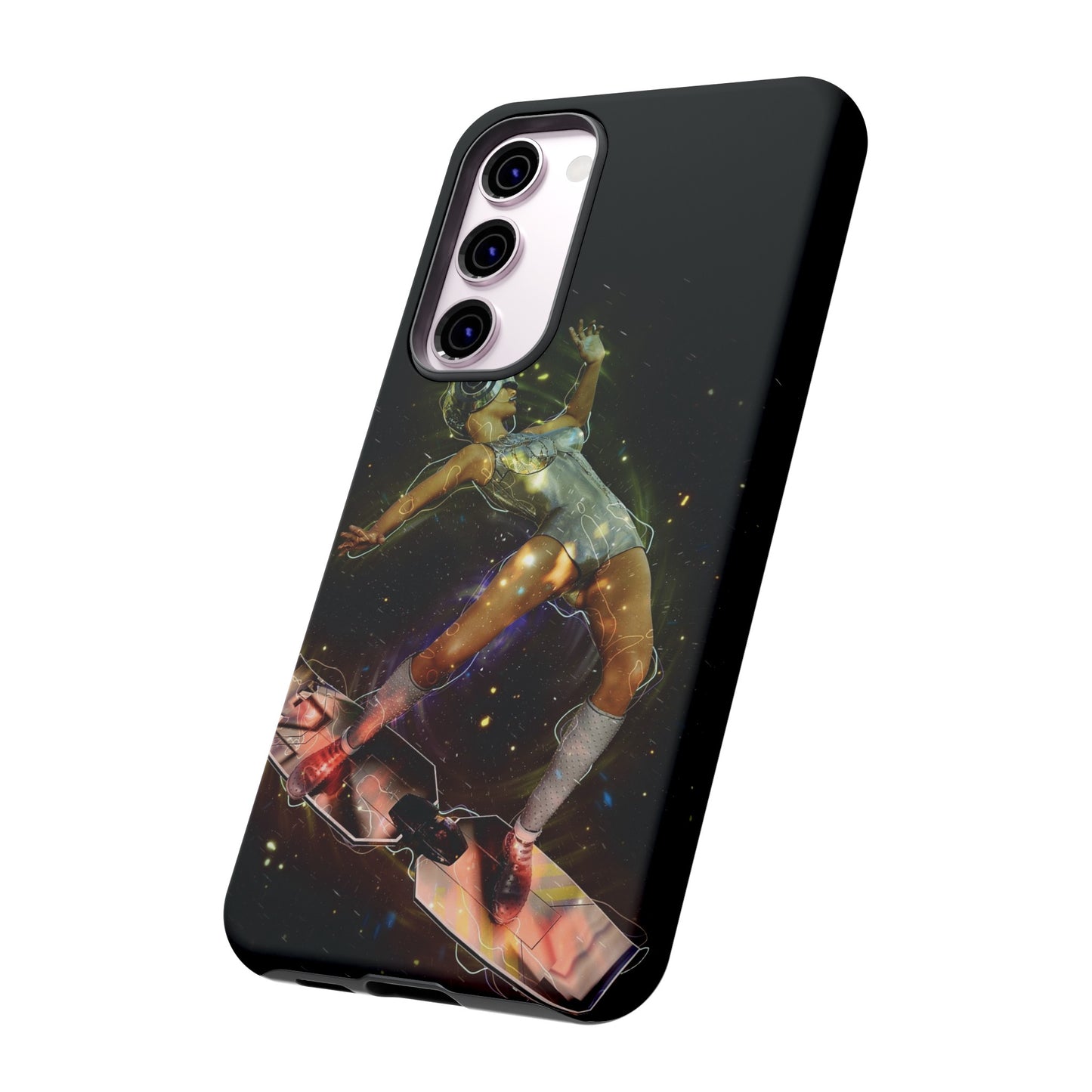 Sci-Fi Skateboard Wallpaper Phone Case | iPhone 15 Plus/ Pro, 14, 13, 12| Google Pixel 7, Pro, 5| Samsung Galaxy S23 All Major Phone Models