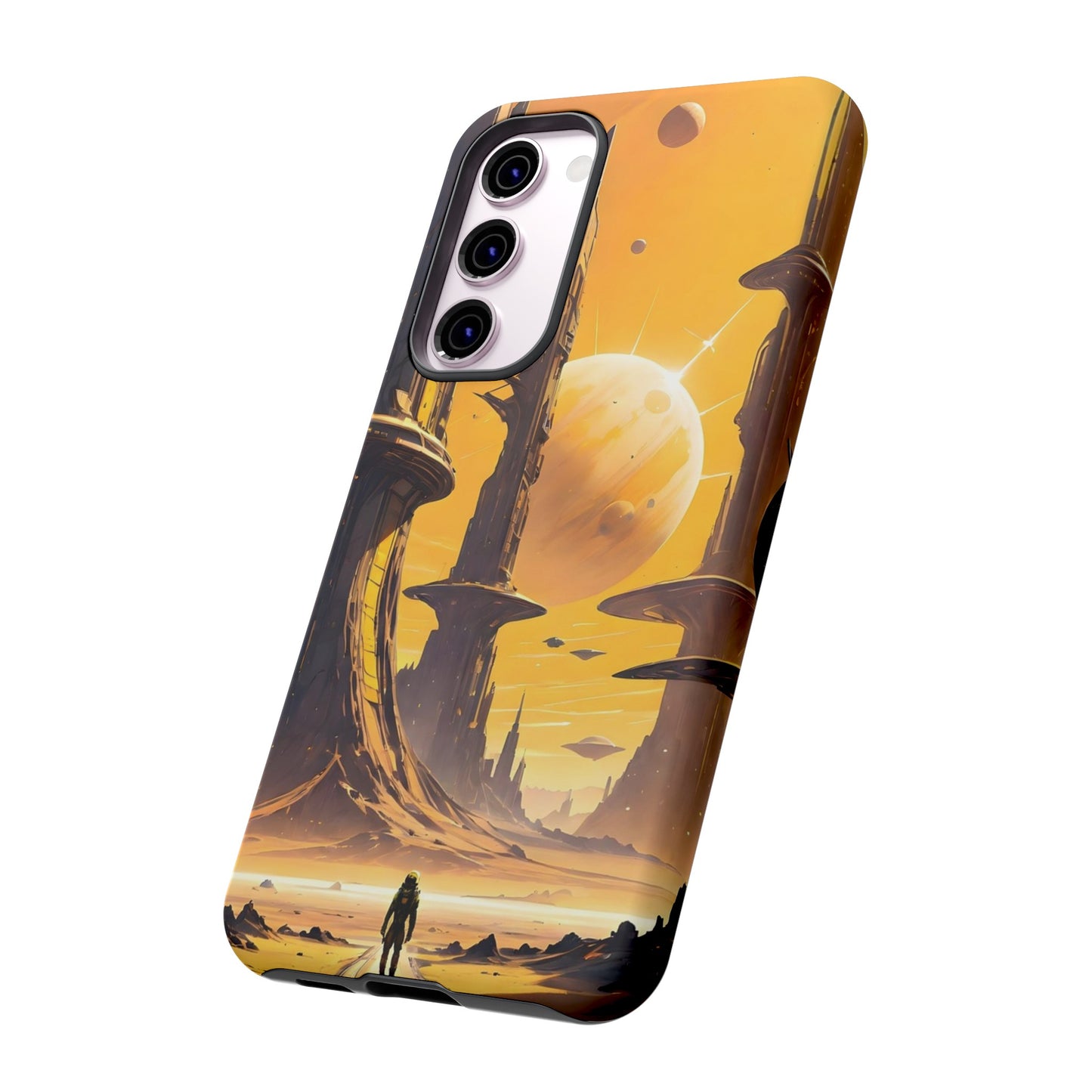 Distant Planets Sci Fi Wallpaper Phone Case | iPhone 15 Plus/ Pro, 14, 13, 12| Google Pixel 7, Pro, 5| Samsung Galaxy S23 All Major Phone Models