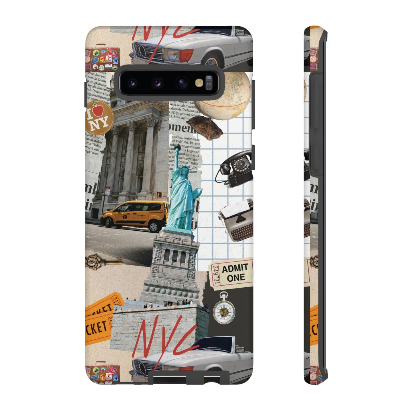 New York City Collage Wallpaper Phone Case | iPhone 15 Plus/ Pro, 14, 13, 12| Google Pixel 7, Pro, 5| Samsung Galaxy S23 All Major Phone Models