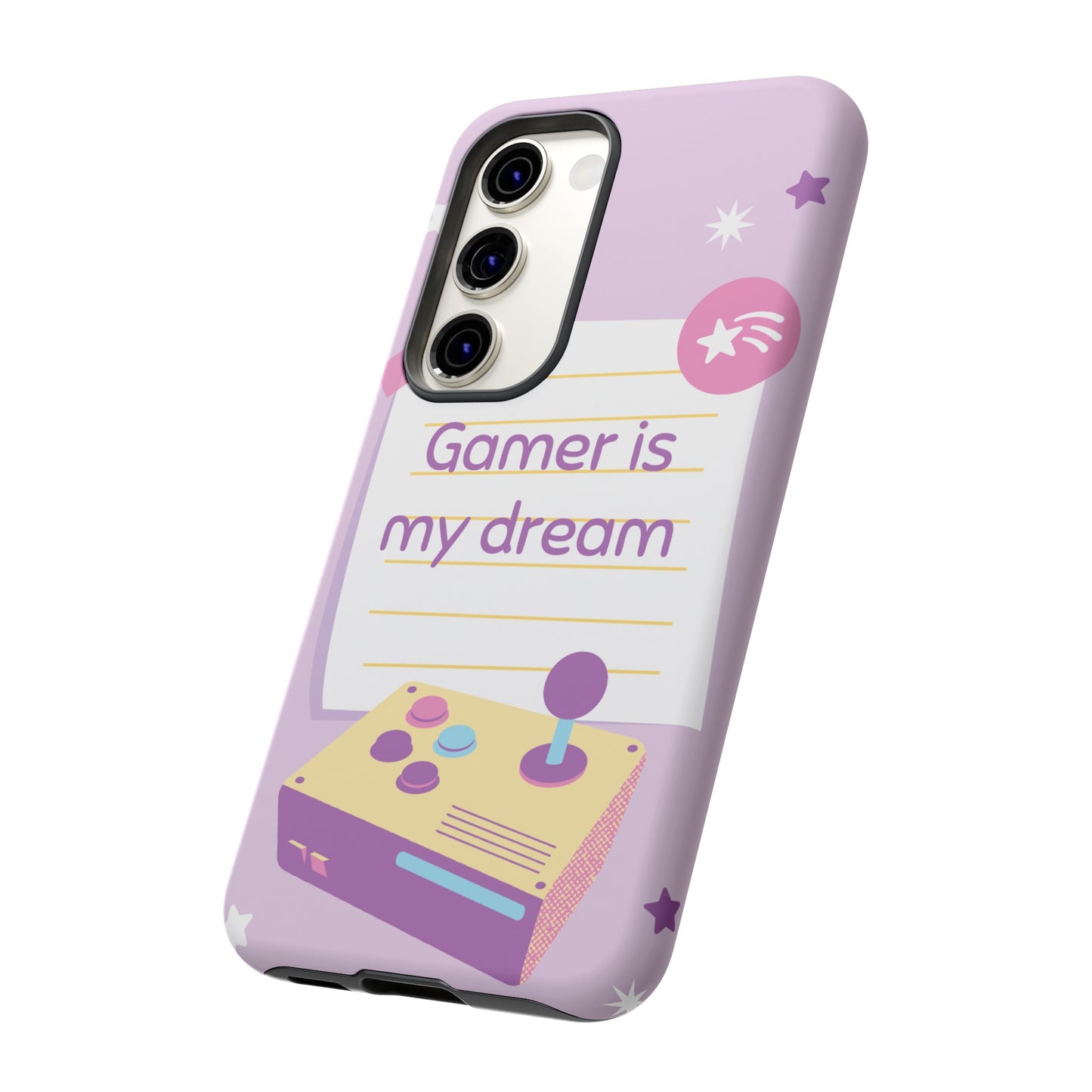 Gamer Is My Dream Job Wallpaper Phone Case | iPhone 15 Plus/ Pro, 14, 13, 12| Google Pixel 7, Pro, 5| Samsung Galaxy S23 All Major Phone Models