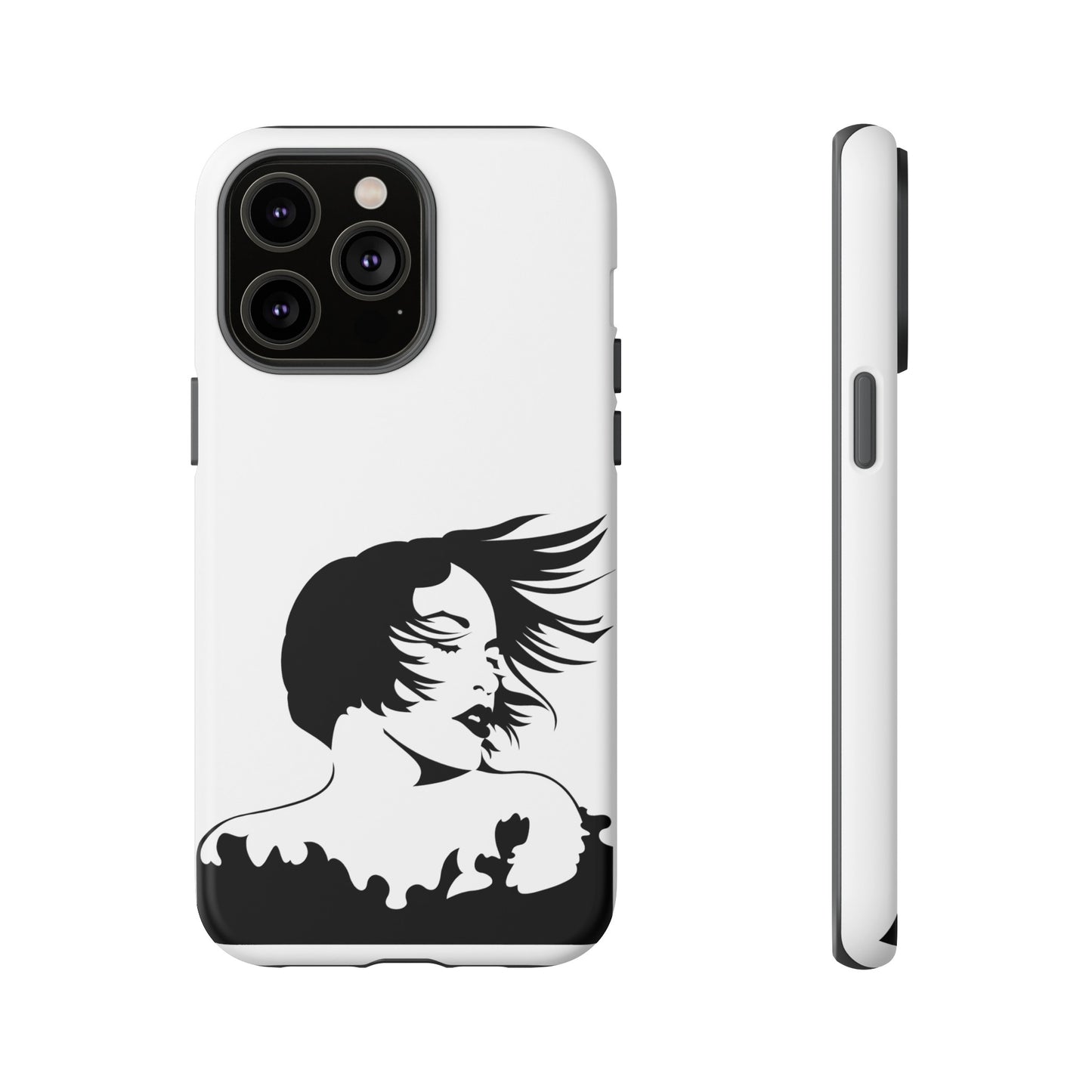 Woman In The Wind Phone Case | iPhone 15 Plus/ Pro, 14, 13, 12| Google Pixel 7, Pro, 5| Samsung Galaxy S23 All Major Phone Models