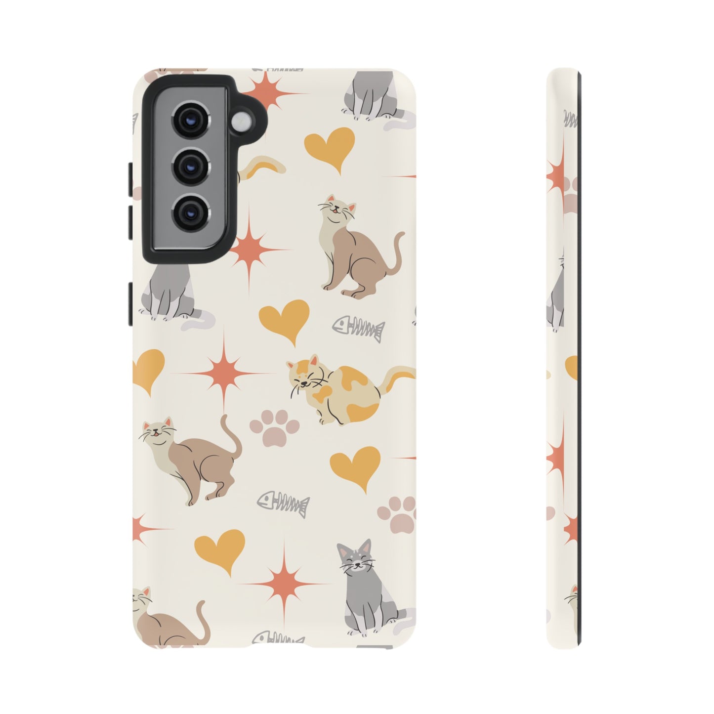 Cute Cat Wallpaper Phone Case | iPhone 15 Plus/ Pro, 14, 13, 12| Google Pixel 7, Pro, 5| Samsung Galaxy S23 All Major Phone Models