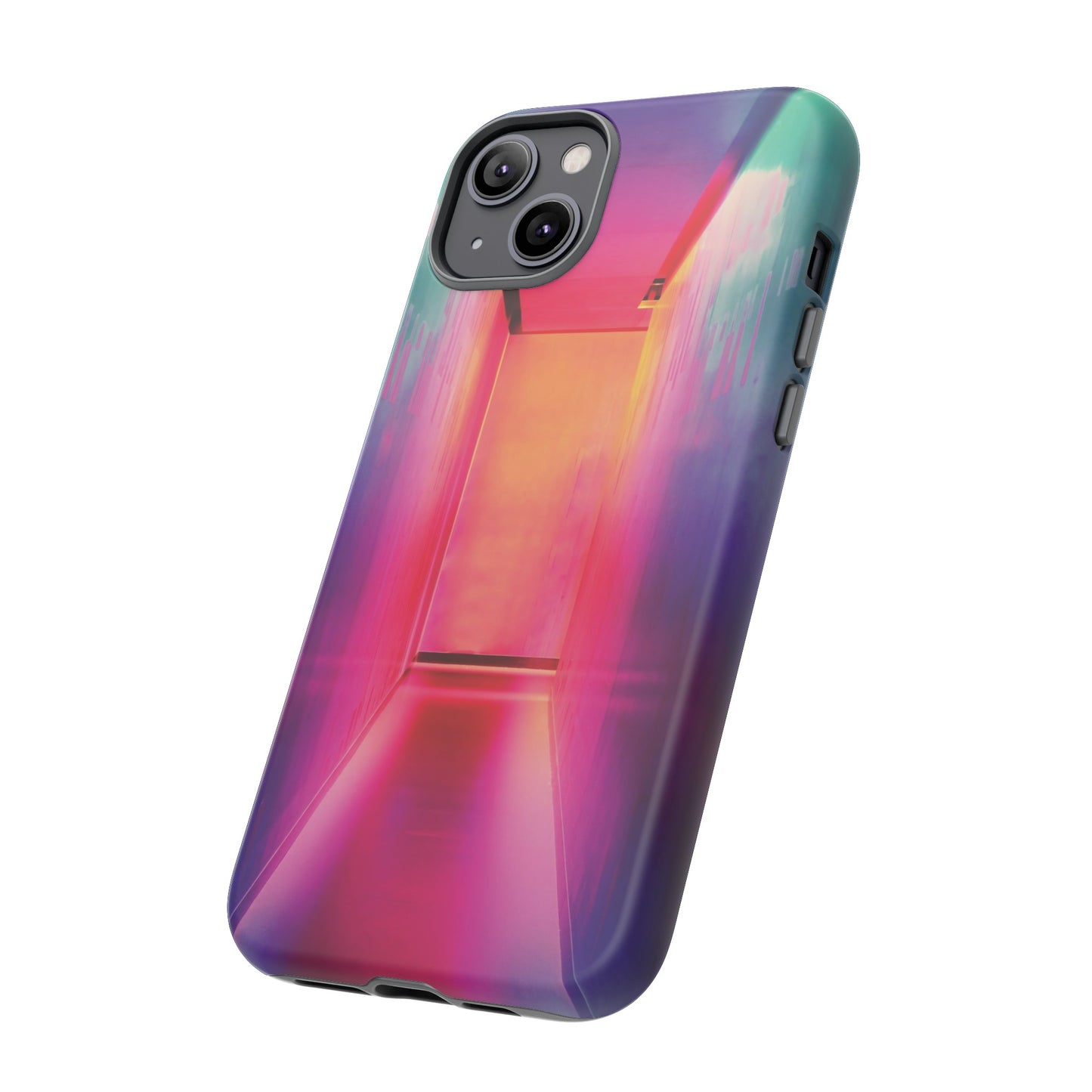 Rainbow Hallway Wallpaper Phone Case | iPhone 15 Plus/ Pro, 14, 13, 12| Google Pixel 7, Pro, 5| Samsung Galaxy S23 All Major Phone Models