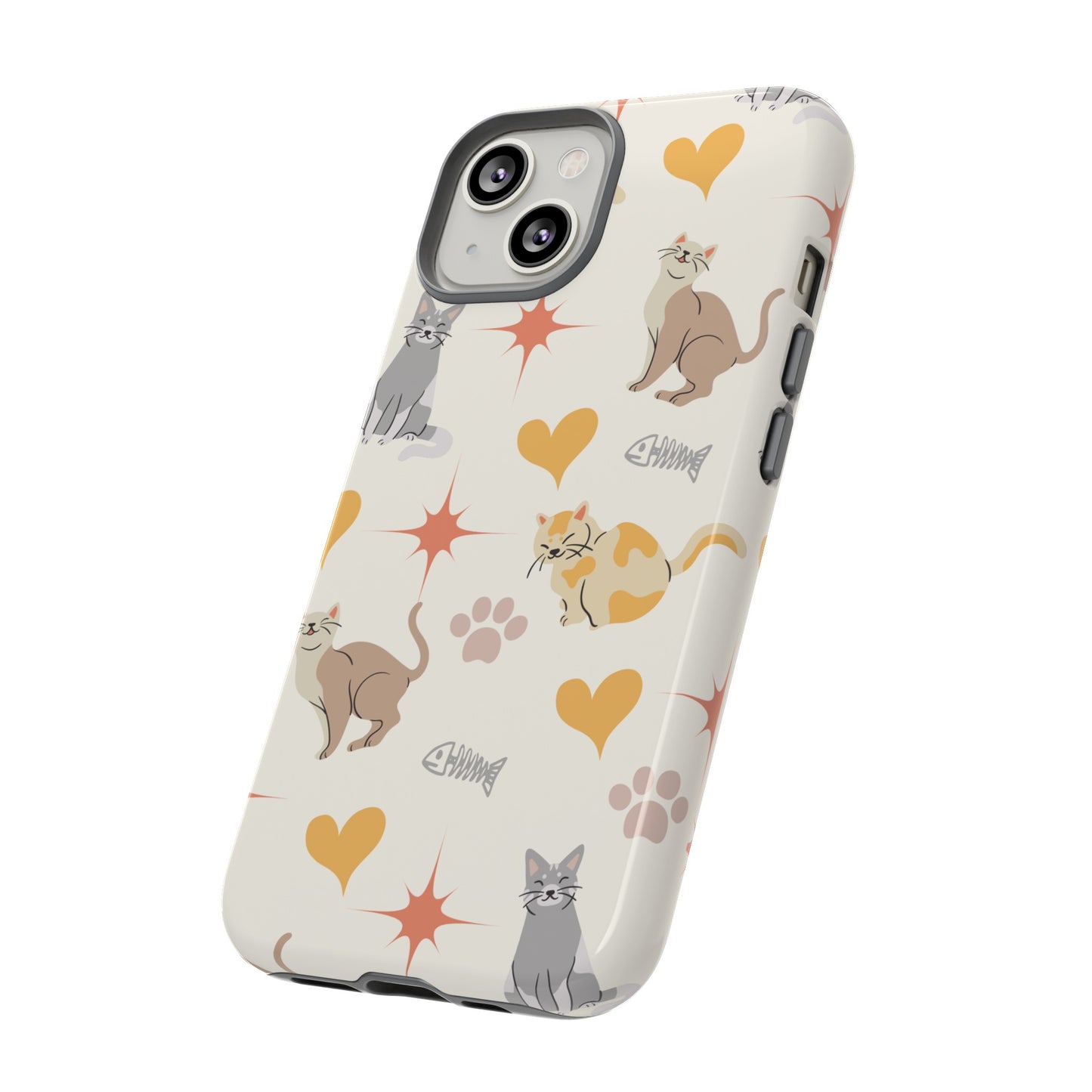 Cute Cat Wallpaper Phone Case | iPhone 15 Plus/ Pro, 14, 13, 12| Google Pixel 7, Pro, 5| Samsung Galaxy S23 All Major Phone Models