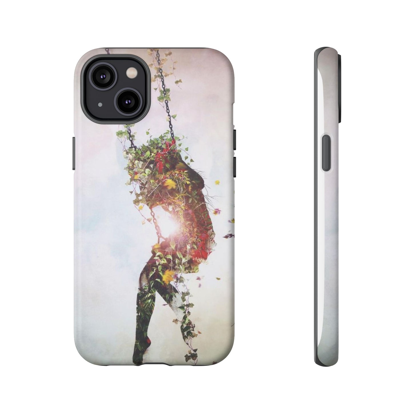 Flower Swing Girl Wallpaper Phone Case | iPhone 15 Plus/ Pro, 14, 13, 12| Google Pixel 7, Pro, 5| Samsung Galaxy S23 All Major Phone Models