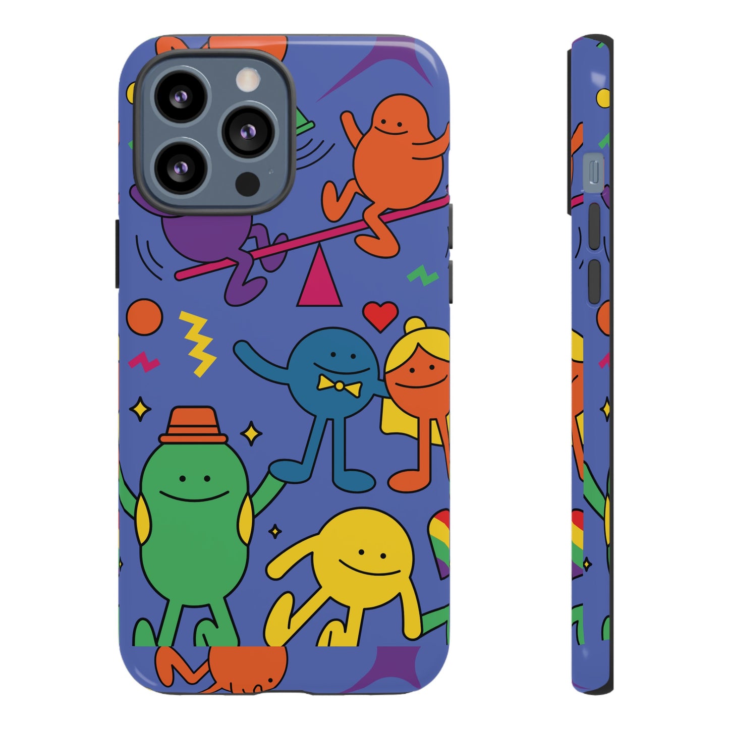 Colourful Cartoon Wallpaper Phone Case | iPhone 15 Plus/ Pro, 14, 13, 12| Google Pixel 7, Pro, 5| Samsung Galaxy S23 All Major Phone Models