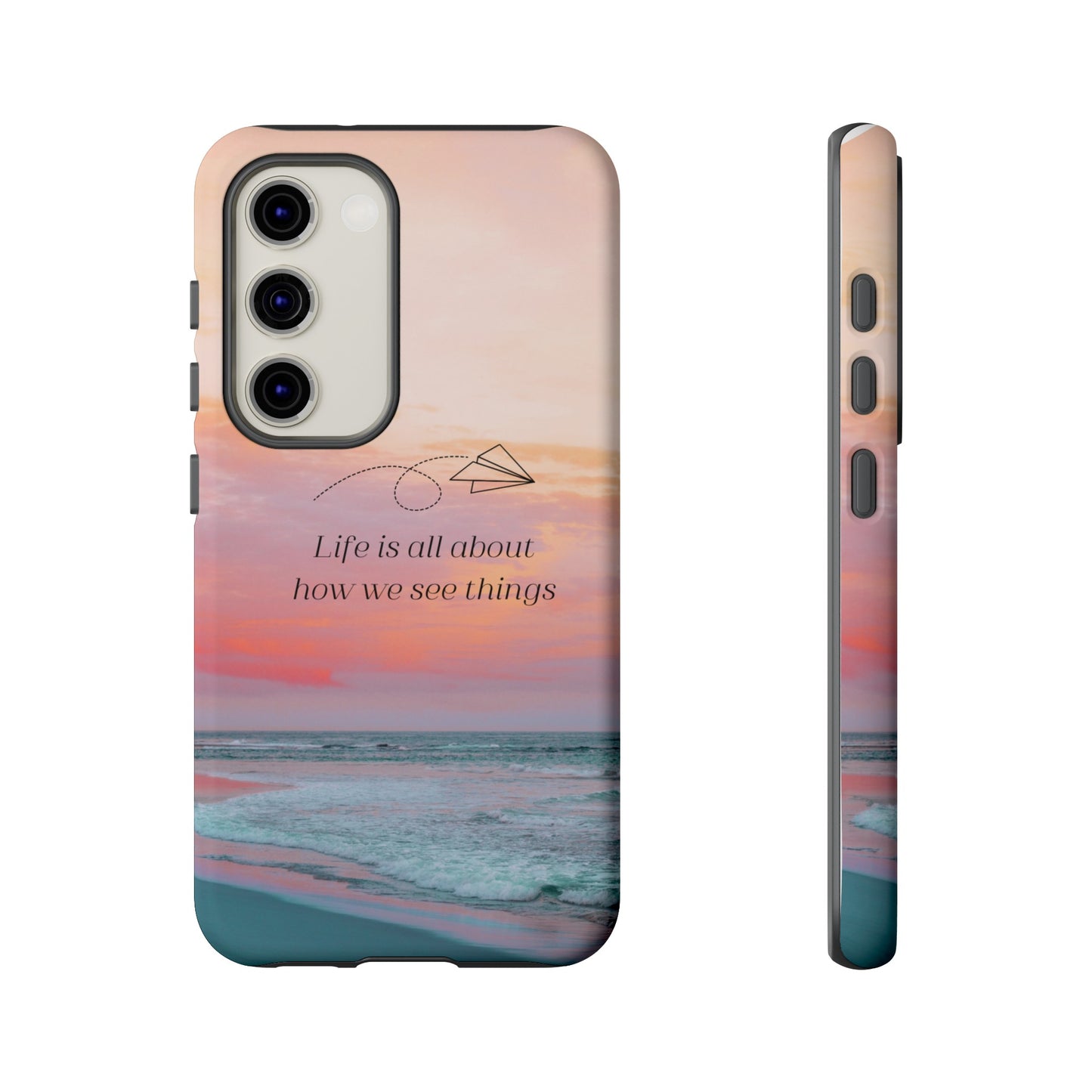 Thoughts at Sunset Phone Case | iPhone 15 Plus/ Pro, 14, 13, 12| Google Pixel 7, Pro, 5| Samsung Galaxy S23 All Major Phone Models