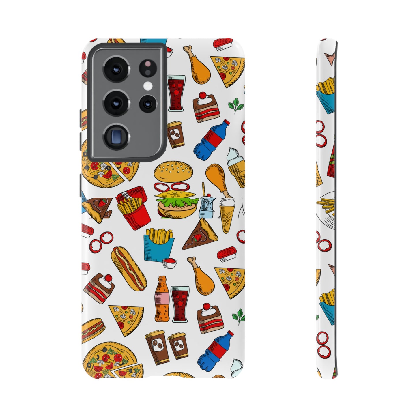 Fast Food Wallpaper Phone Case | iPhone 15 Plus/ Pro, 14, 13, 12| Google Pixel 7, Pro, 5| Samsung Galaxy S23 All Major Phone Models