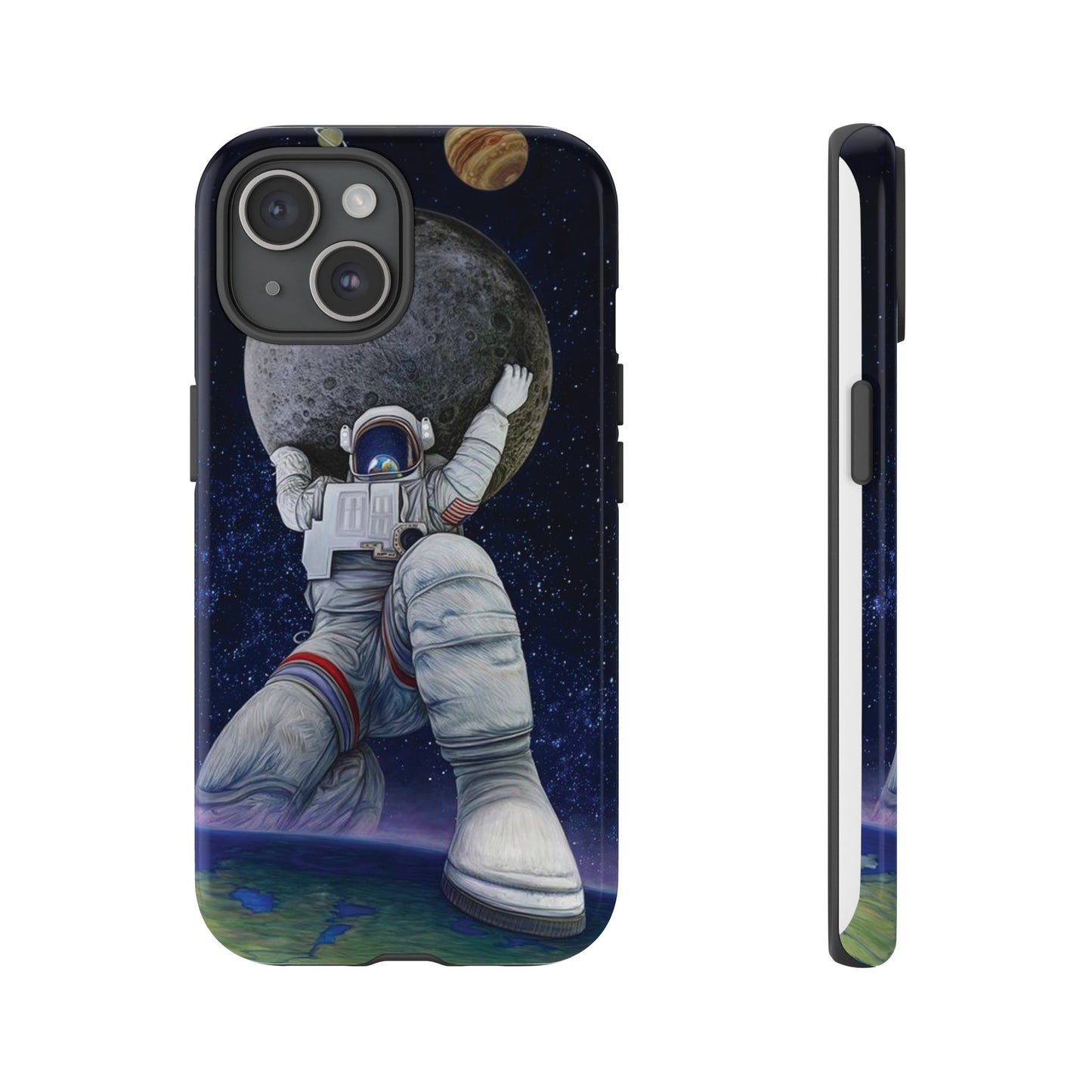 Astronaut Holding The Moon Phone Case | iPhone 15 Plus/ Pro, 14, 13, 12| Google Pixel 7, Pro, 5| Samsung Galaxy S23 All Major Phone Models