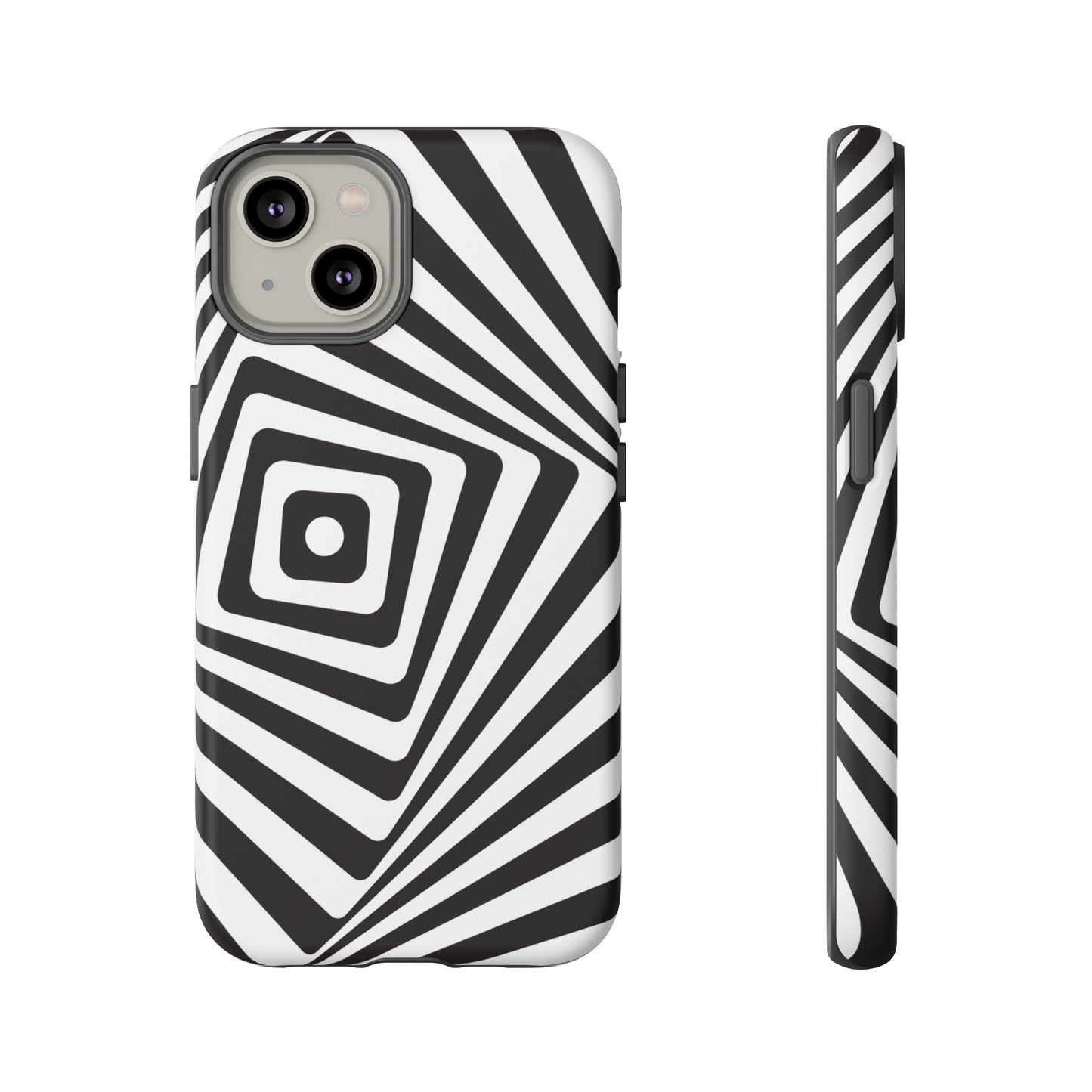 Black & White Spiral Wallpaper Phone Case | iPhone 15 Plus/ Pro, 14, 13, 12| Google Pixel 7, Pro, 5| Samsung Galaxy S23 All Major Phone Models