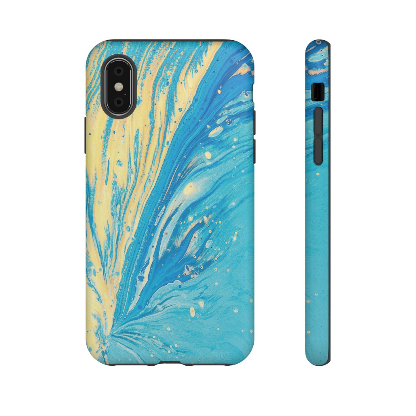 Fan of Yellow & Blue Paint Phone Case | iPhone 15 Plus/ Pro, 14, 13, 12| Google Pixel 7, Pro, 5| Samsung Galaxy S23 All Major Phone Models