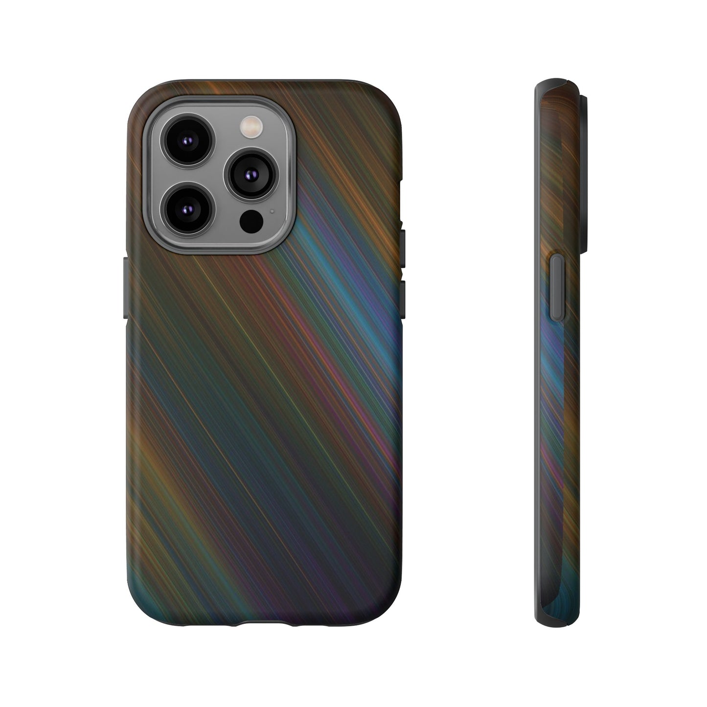 Slanted Rainbow Wallpaper Phone Case | iPhone 15 Plus/ Pro, 14, 13, 12| Google Pixel 7, Pro, 5| Samsung Galaxy S23 All Major Phone Models