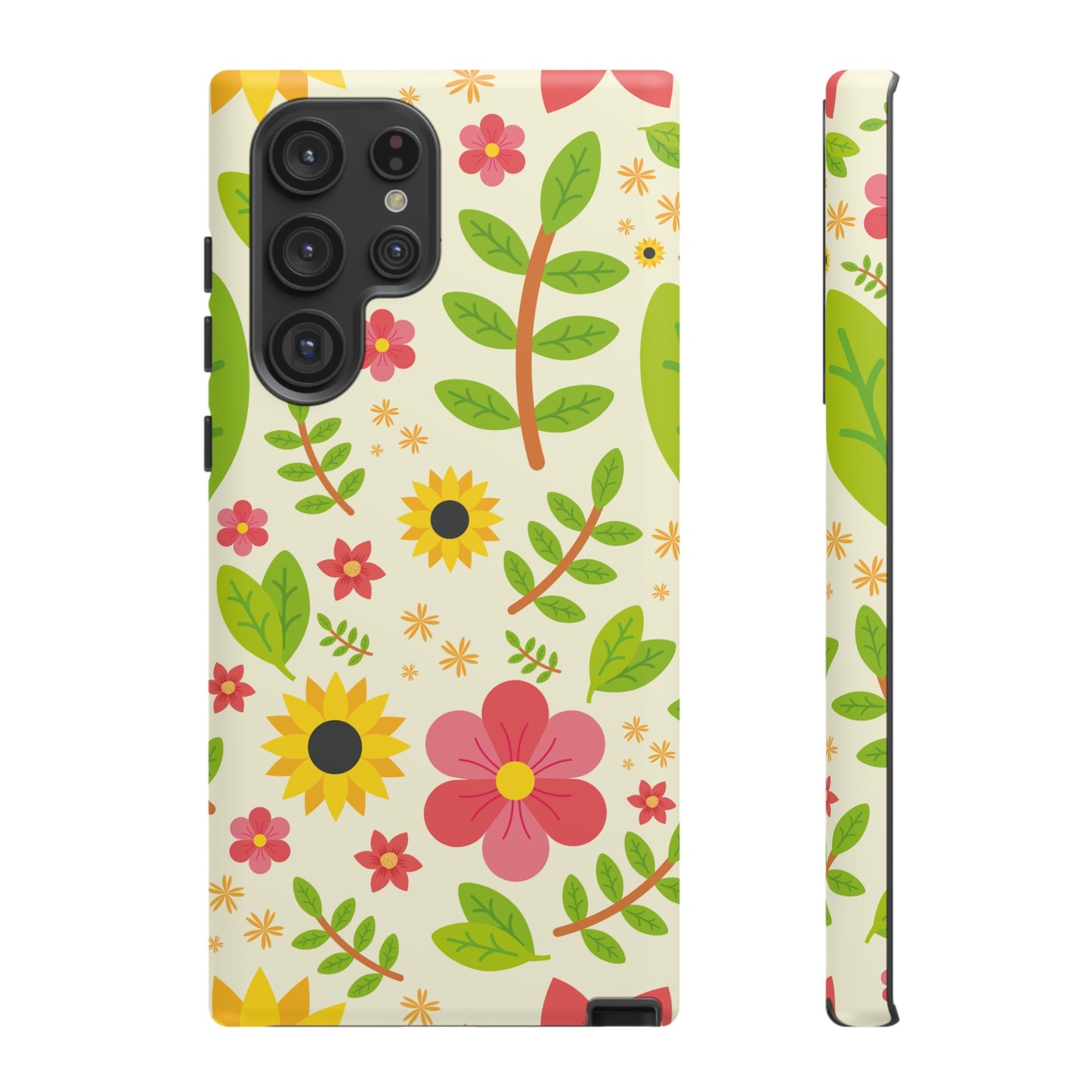 Botanical Flowers Phone Case | iPhone 15 Plus/ Pro, 14, 13, 12| Google Pixel 7, Pro, 5| Samsung Galaxy S23 All Major Phone Models