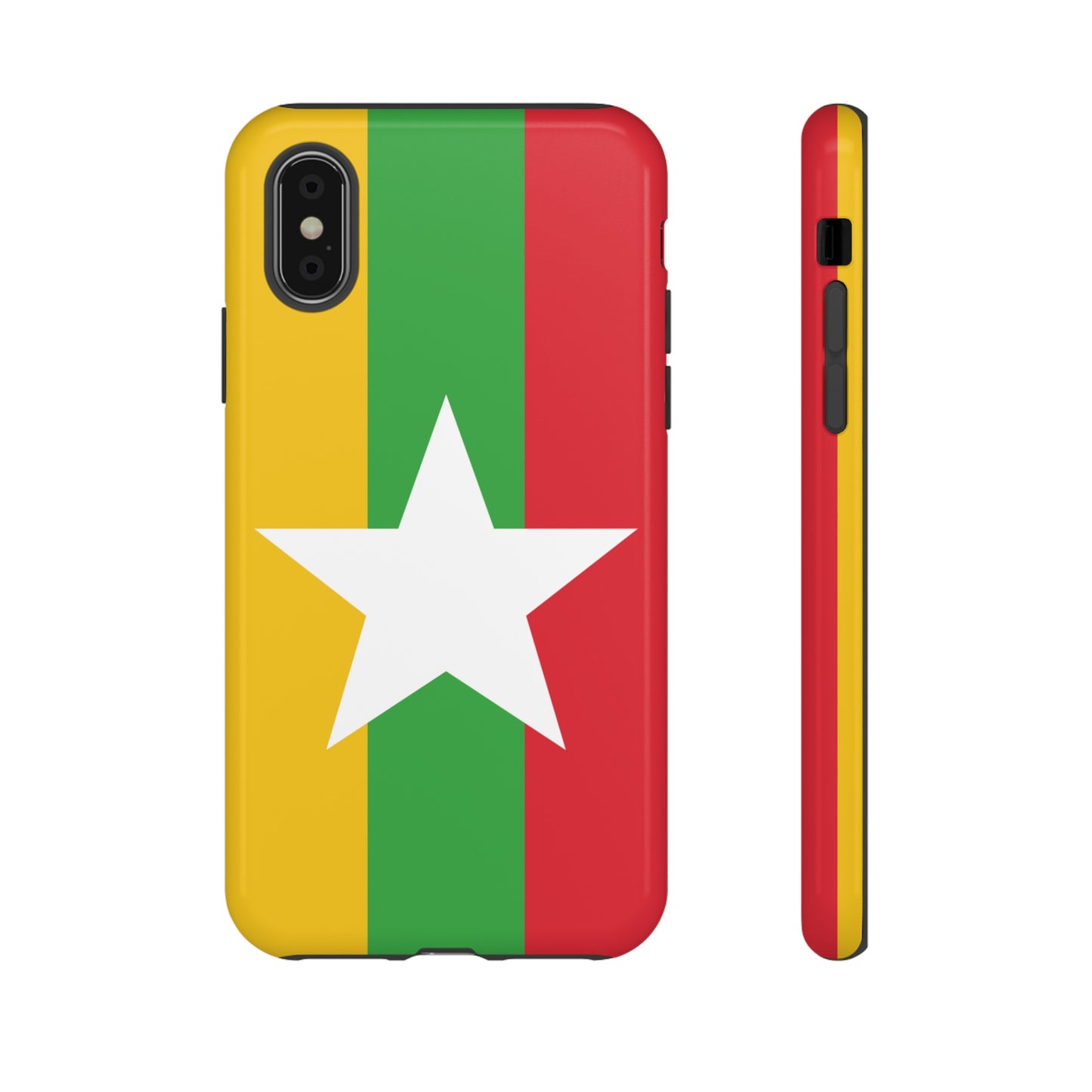 Myanmar Flag Phone Case | iPhone 15 Plus/ Pro, 14, 13, 12| Google Pixel 7, Pro, 5| Samsung Galaxy S23 All Major Phone Models