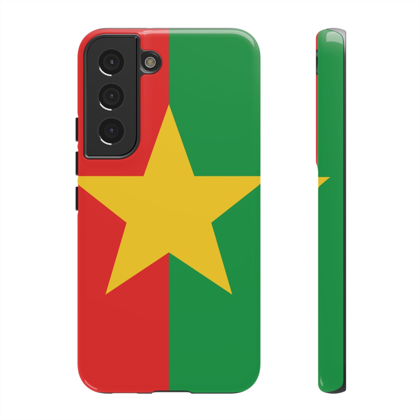 Burkina Faso Flag Phone Case | iPhone 15 Plus/ Pro, 14, 13, 12| Google Pixel 7, Pro, 5| Samsung Galaxy S23 All Major Phone Models