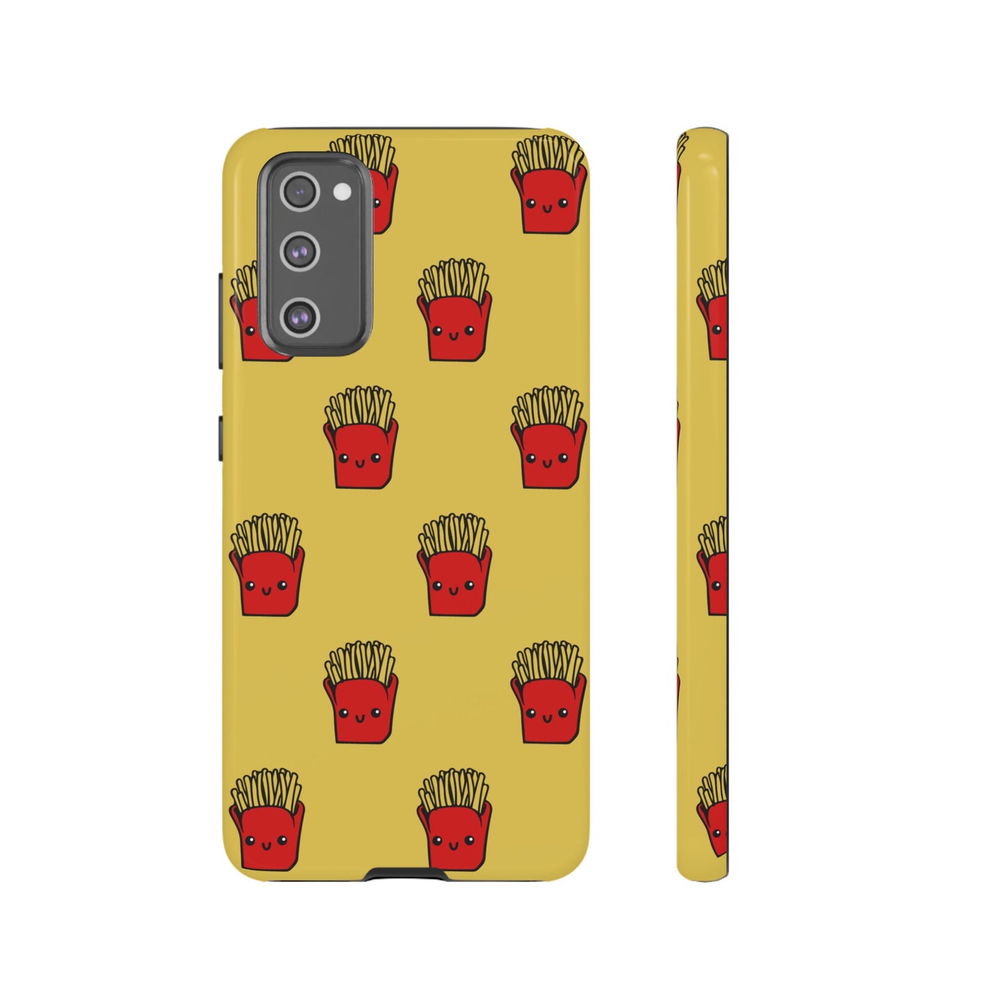 Smiling Fries Wallpaper Phone Case | iPhone 15 Plus/ Pro, 14, 13, 12| Google Pixel 7, Pro, 5| Samsung Galaxy S23 All Major Phone Models