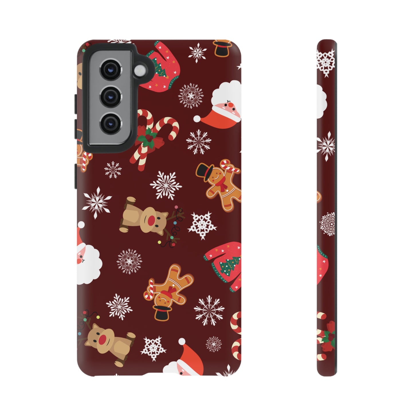 Festive Christmas Wallpaper Phone Case | iPhone 15 Plus/ Pro, 14, 13, 12| Google Pixel 7, Pro, 5| Samsung Galaxy S23 All Major Phone Models