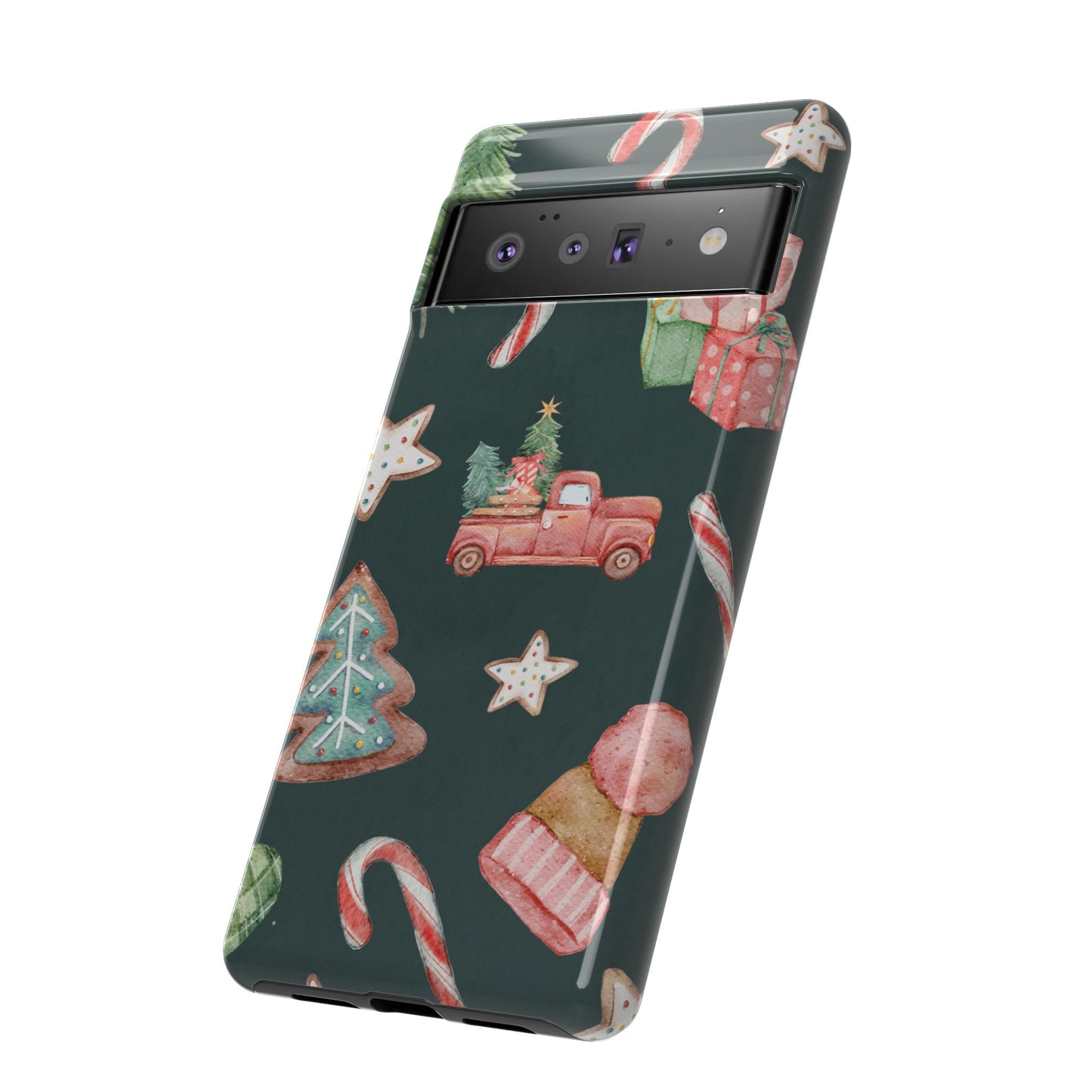 Festive Christmas Wallpaper Phone Case | iPhone 15 Plus/ Pro, 14, 13, 12| Google Pixel 7, Pro, 5| Samsung Galaxy S23 All Major Phone Models